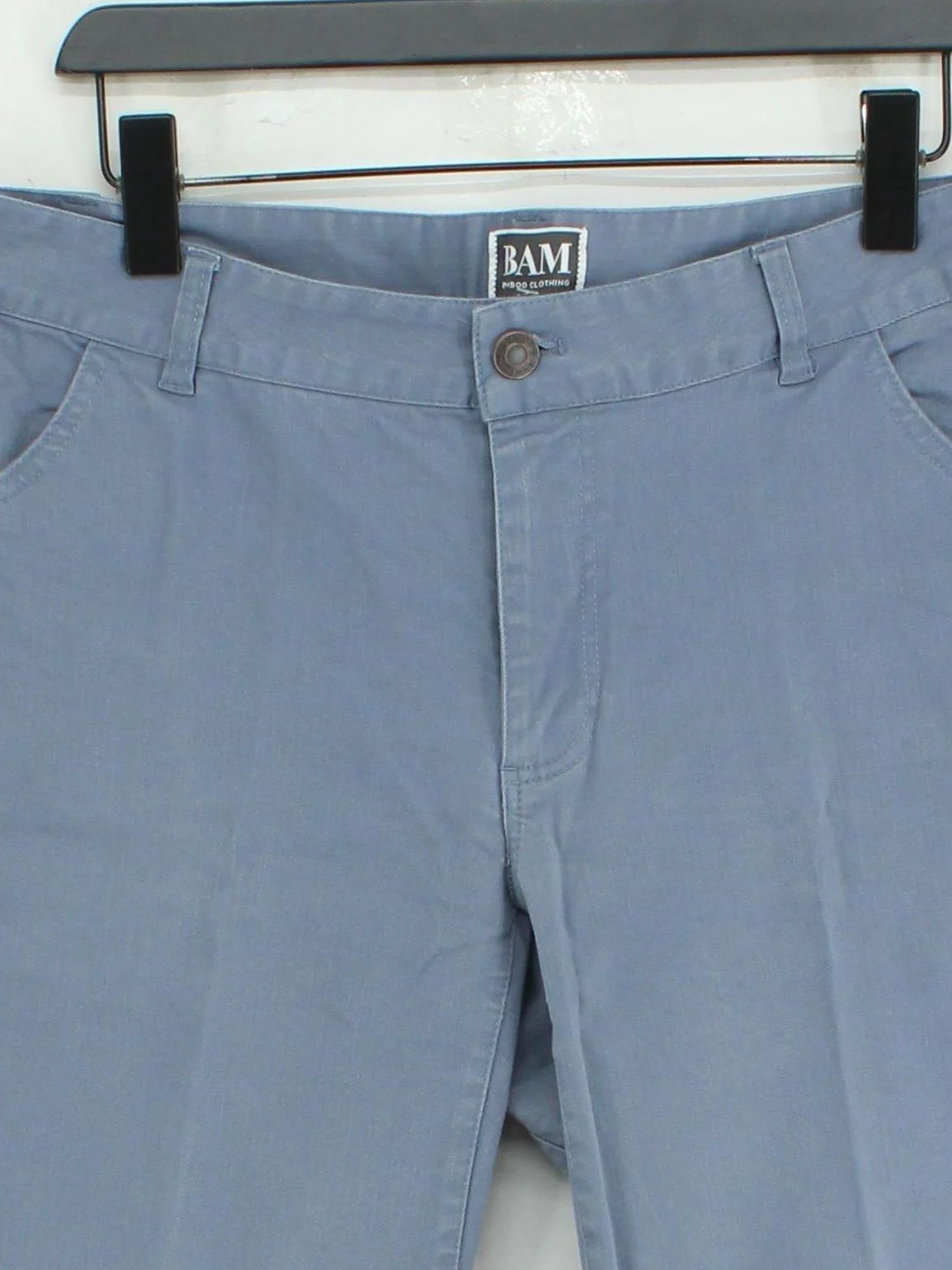 Bam Bamboo Clothing Men's Trousers W 34 in Blue Cotton - Image 3