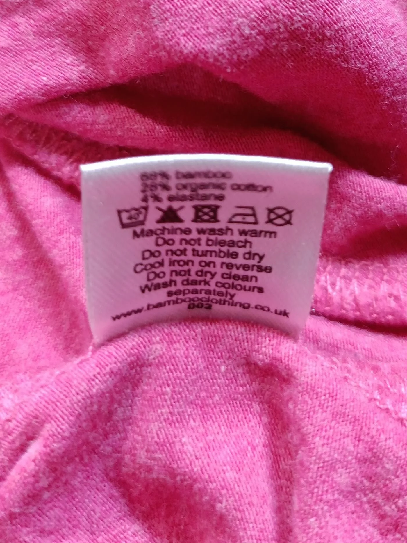 BAM Women's Top UK 10 Pink Other with Cotton, Elastane Sleeveless V-Neck Basic - Image 7