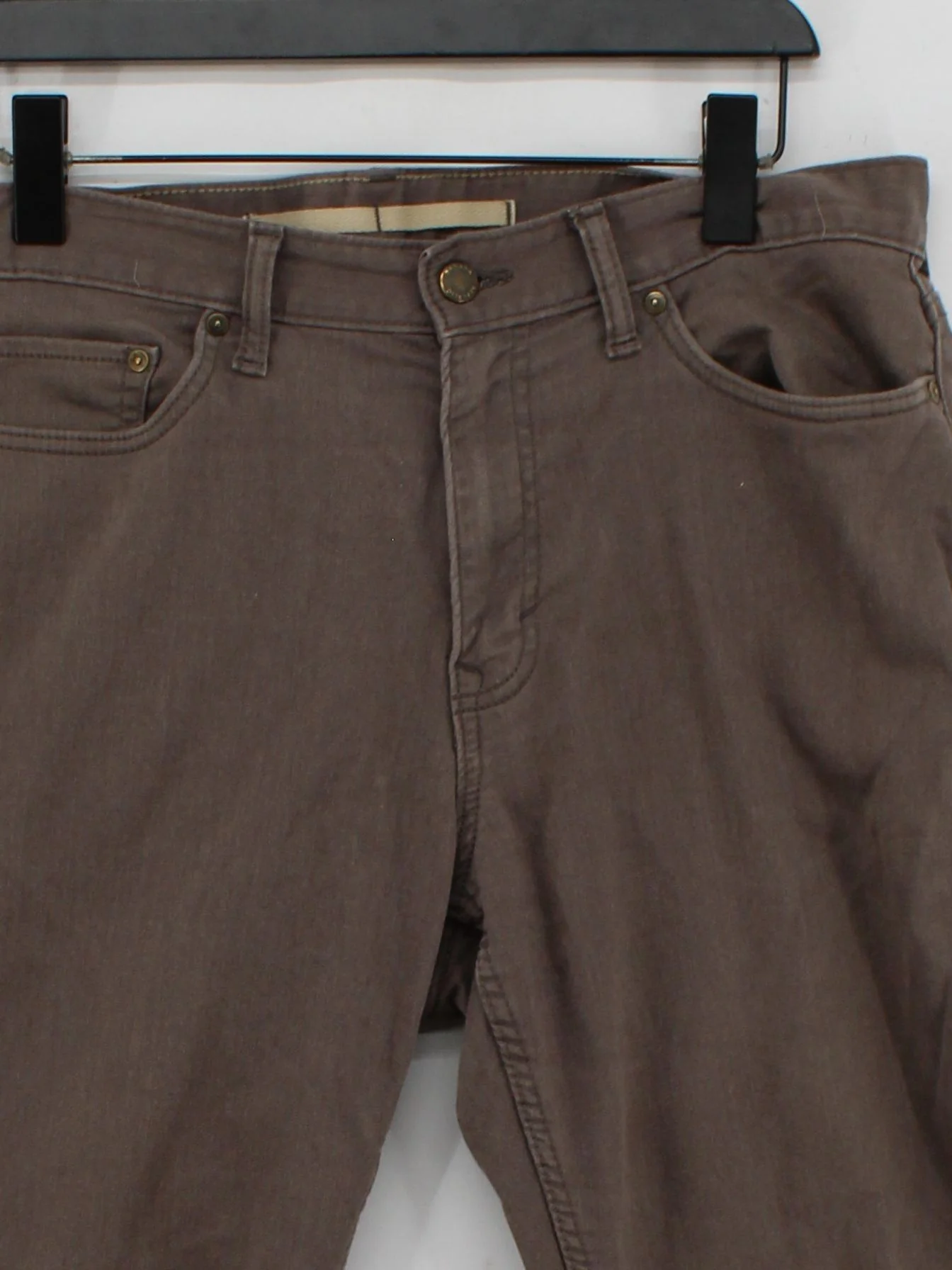Banana Republic Men's Trousers W 34 in Brown Cotton - Image 3