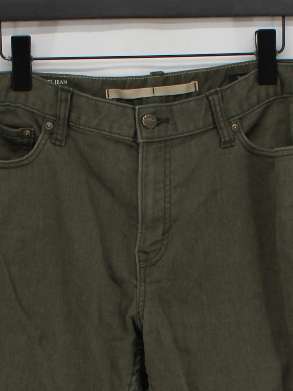 Banana Republic Men's Trousers W 34 in Green Cotton - Image 3