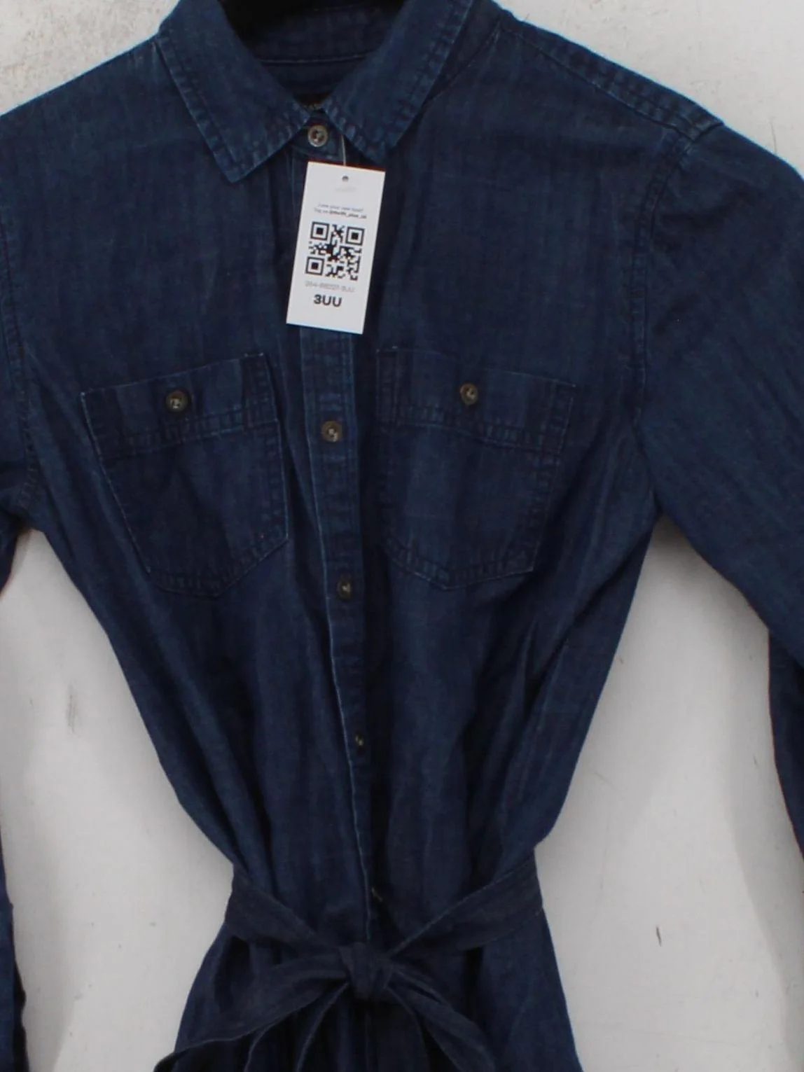Banana Republic Shirt Mini Dress XXS in Blue - Image 3