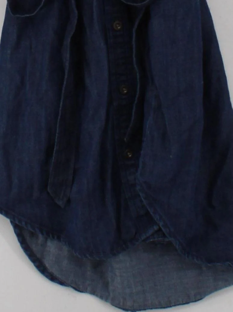 Banana Republic Shirt Mini Dress XXS in Blue - Image 4