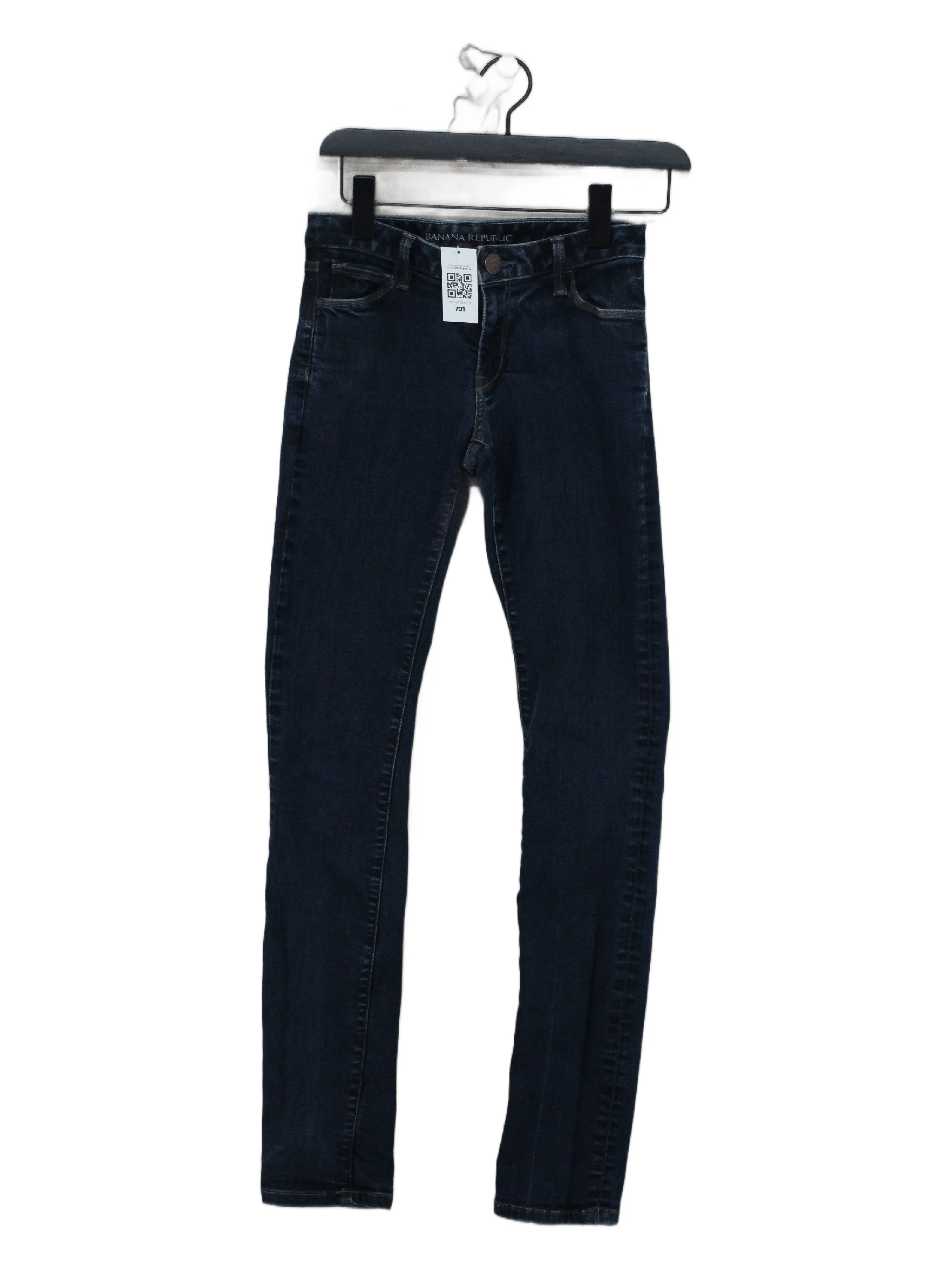 Banana Republic Women's Jeans W 25 in Blue Cotton with Polyester, Spandex Skinny