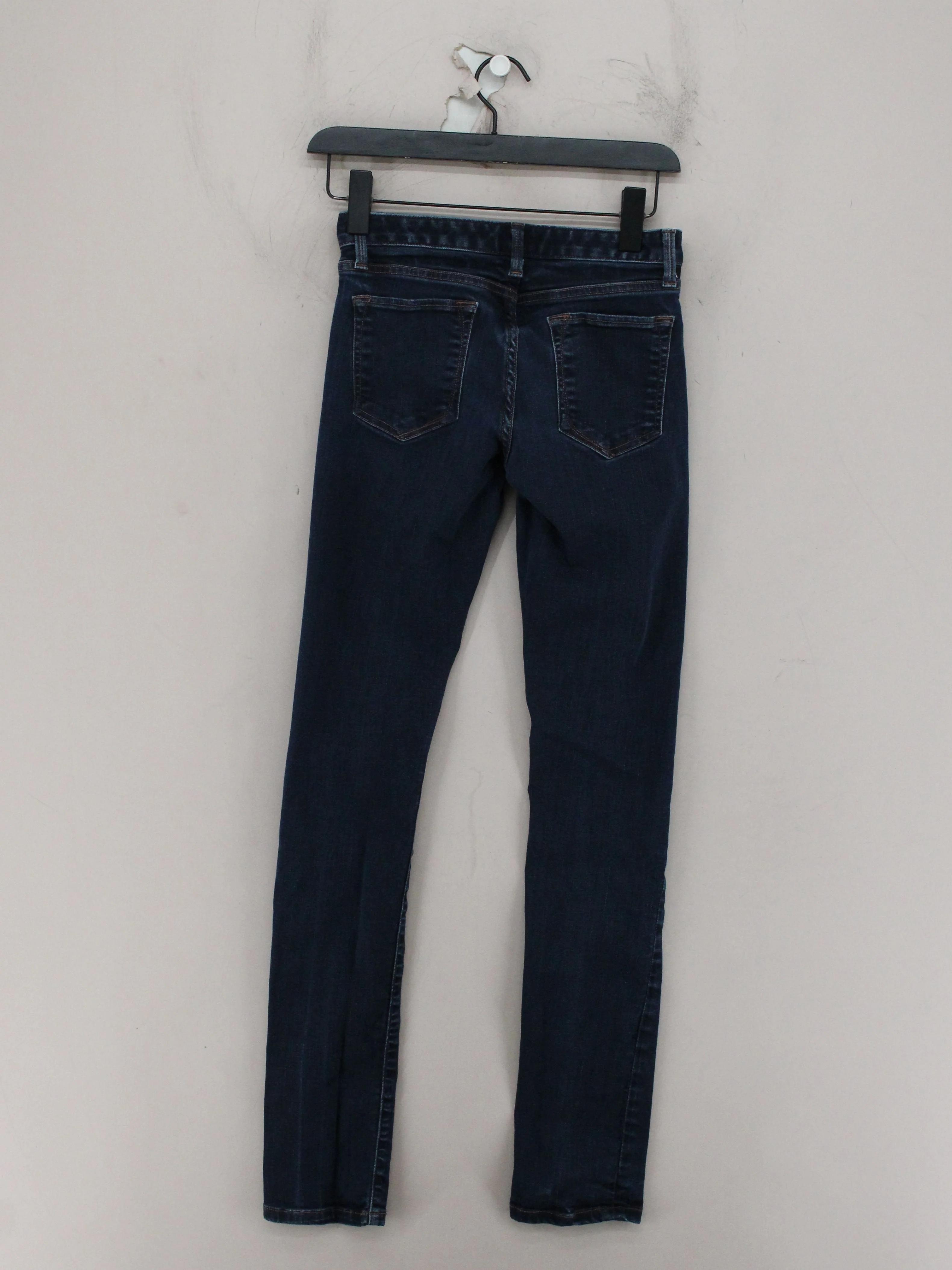 Banana Republic Women's Jeans W 25 in Blue Cotton with Polyester, Spandex Skinny - Image 2