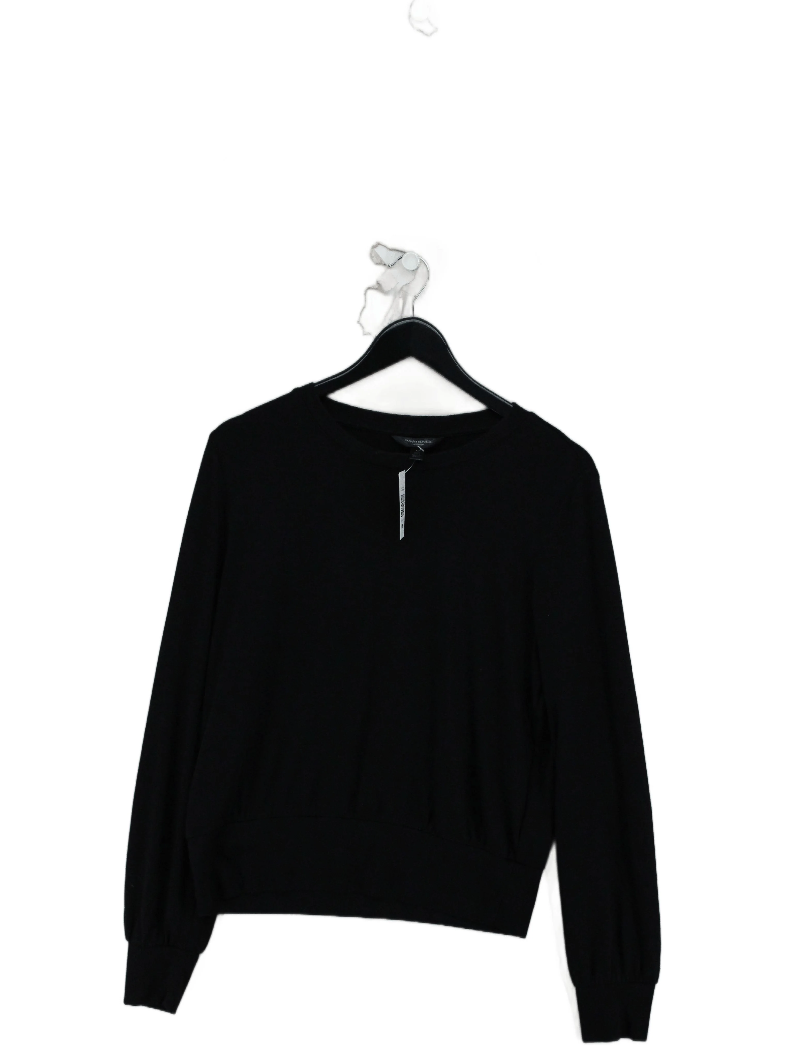 Banana Republic Women's Jumper M Black Polyester with Viscose, Spandex Pullover