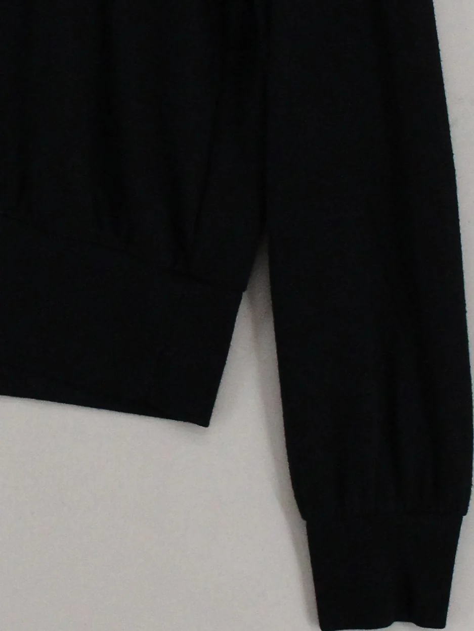 Banana Republic Women's Jumper M Black Polyester with Viscose, Spandex Pullover - Image 4