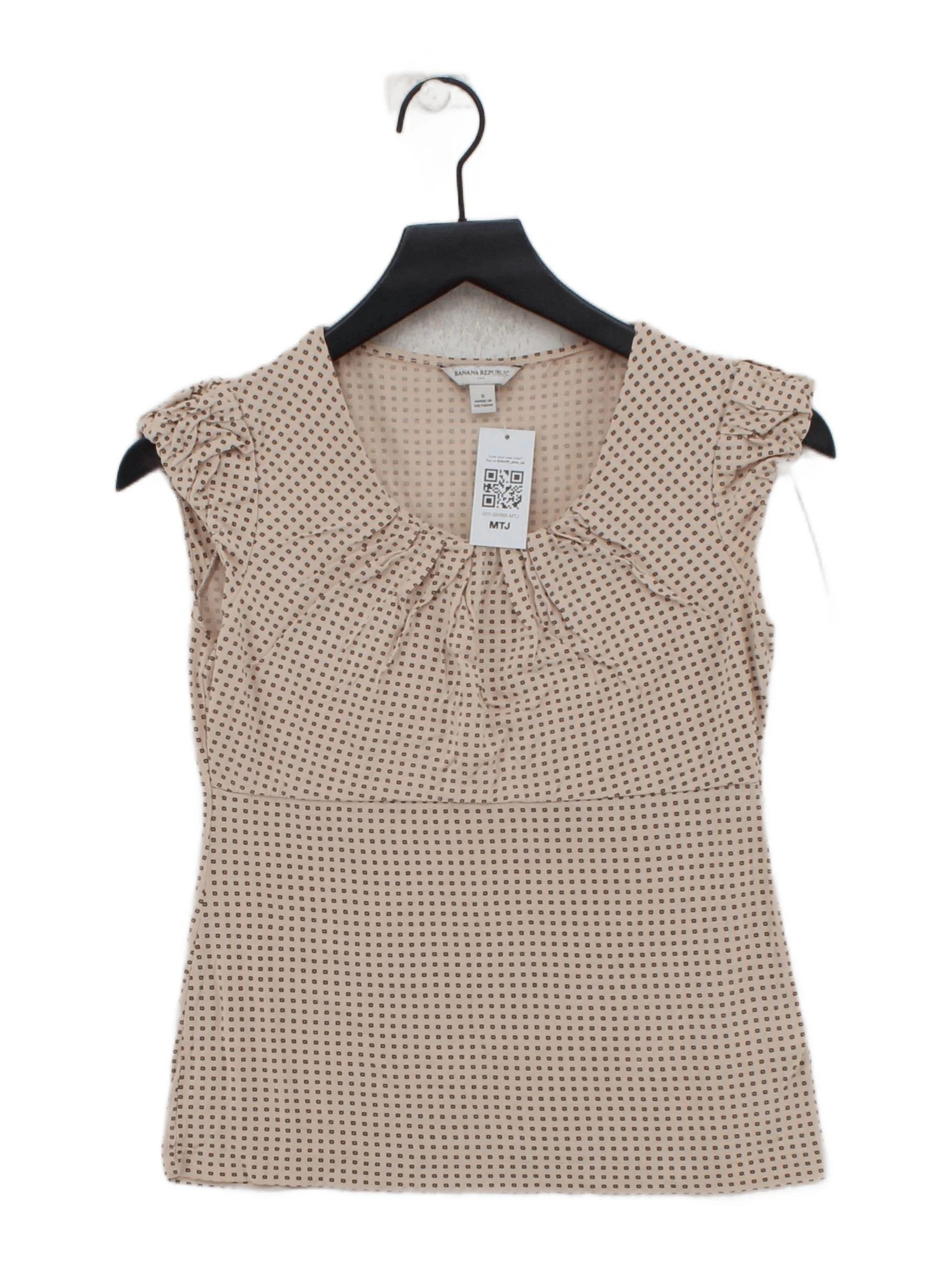 Banana Republic Women's Top S Pink Rayon with Lyocell Modal Basic