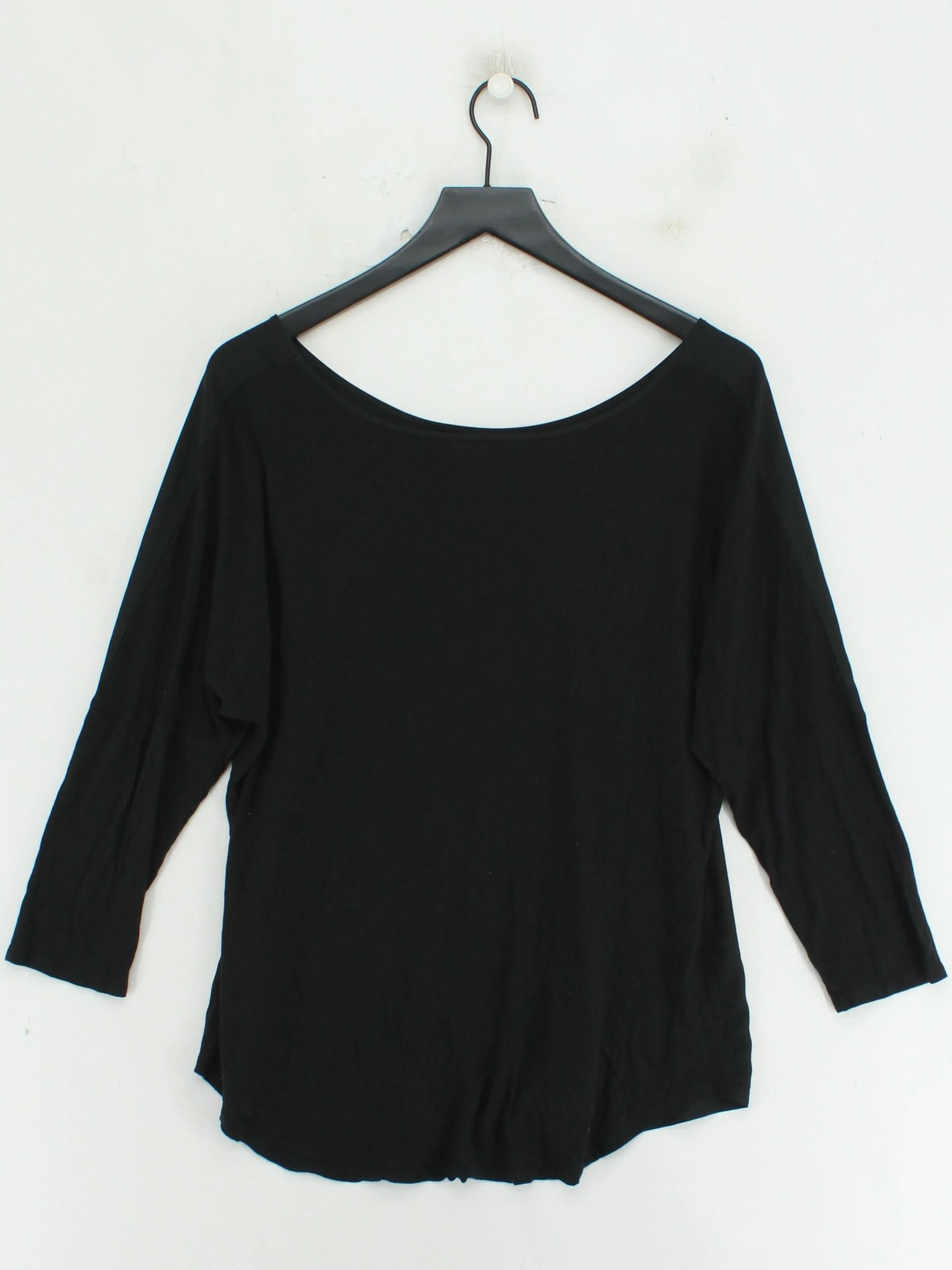Banana Republic Women's Top XL Black Viscose with Polyester Basic - Image 2