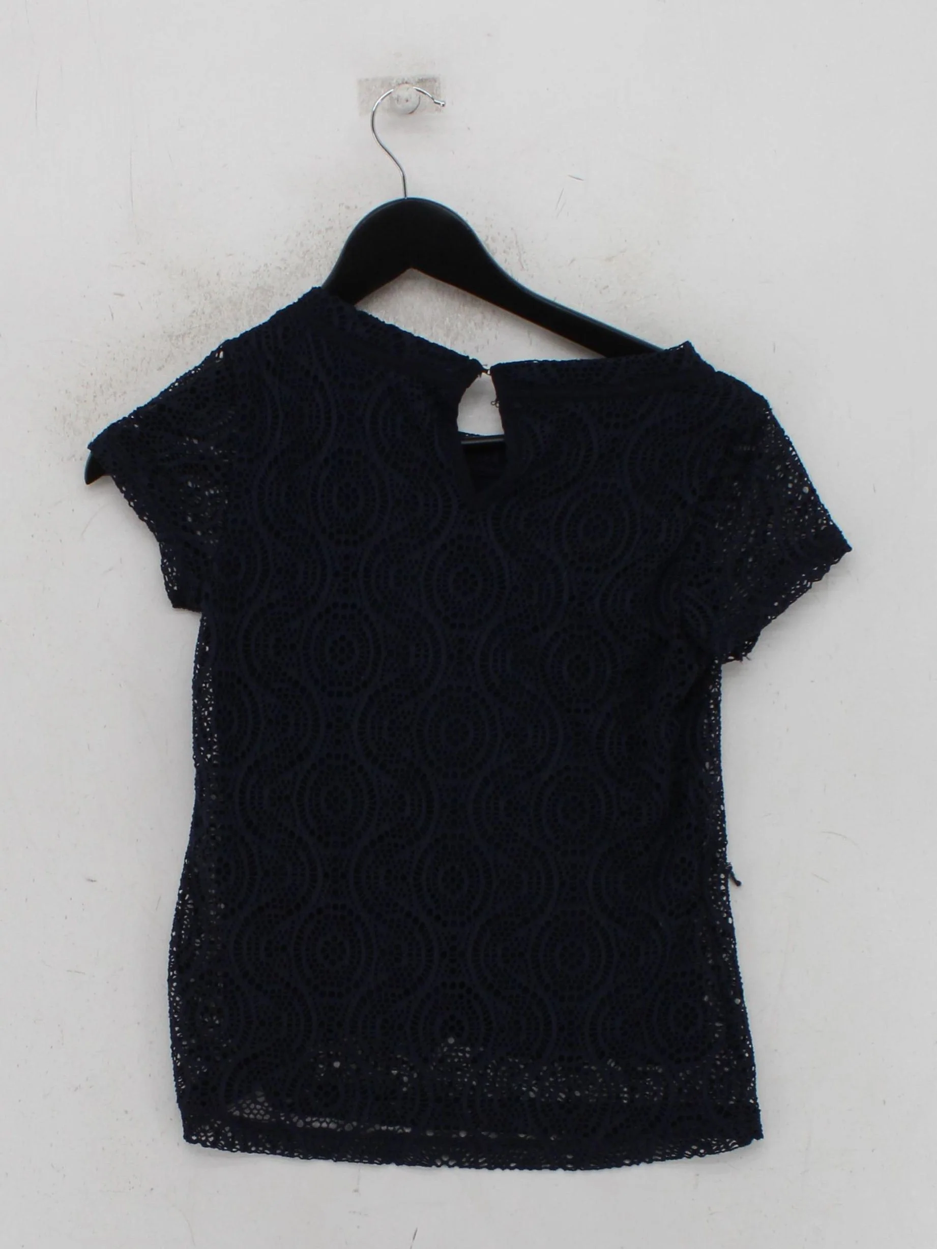Banana Republic Women's Top XS Blue Polyester with Viscose, Elastane Basic - Image 2