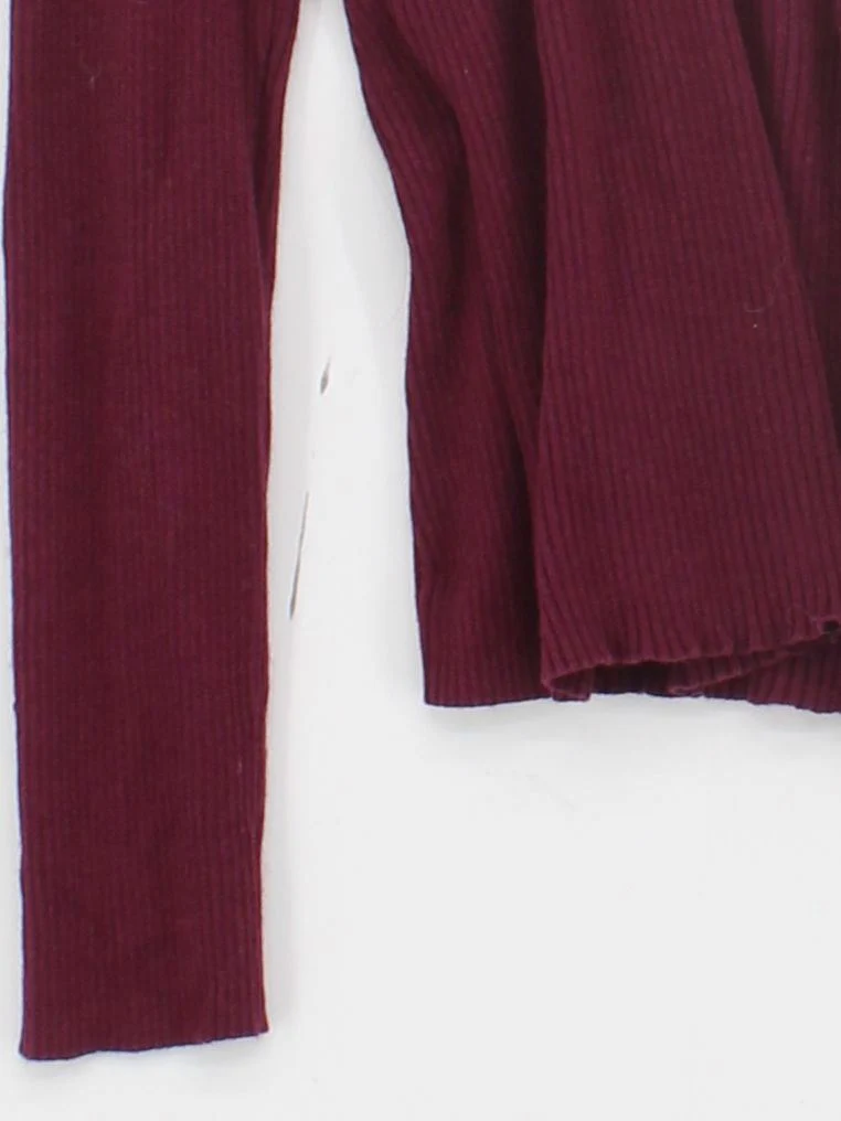 Banana Republic Women's Top XS Red Silk with Cashmere, Wool Basic - Image 4