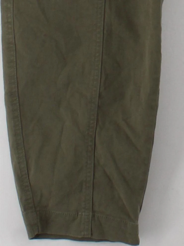 Banana Republic Women's Trousers UK 4 Green Cotton with Elastane Tapered Cargo - Image 4