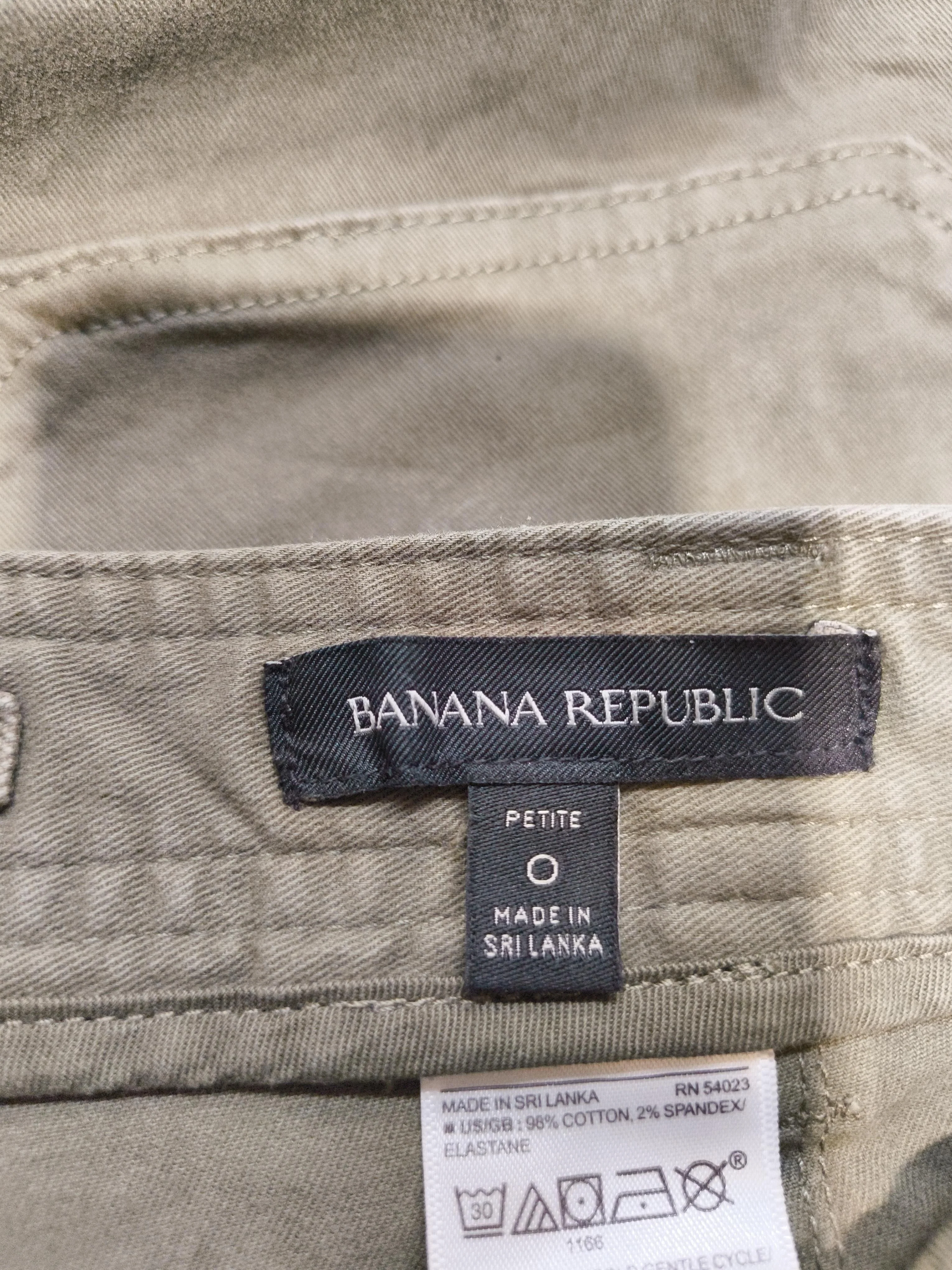 Banana Republic Women's Trousers UK 4 Green Cotton with Elastane Tapered Cargo - Image 6