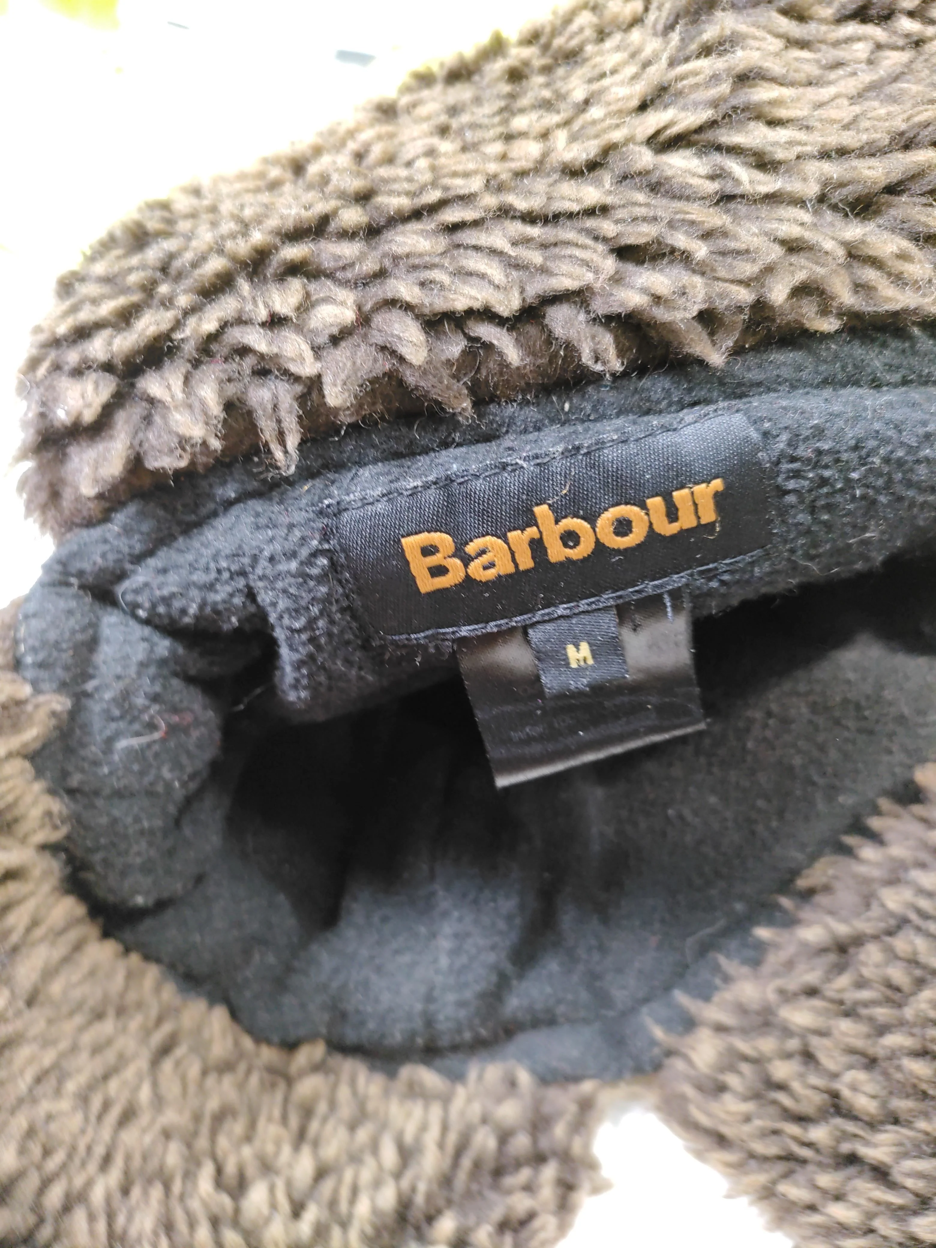 Barbour Men's Hat M Brown Checkered 100% Wool Balaclava - Image 5