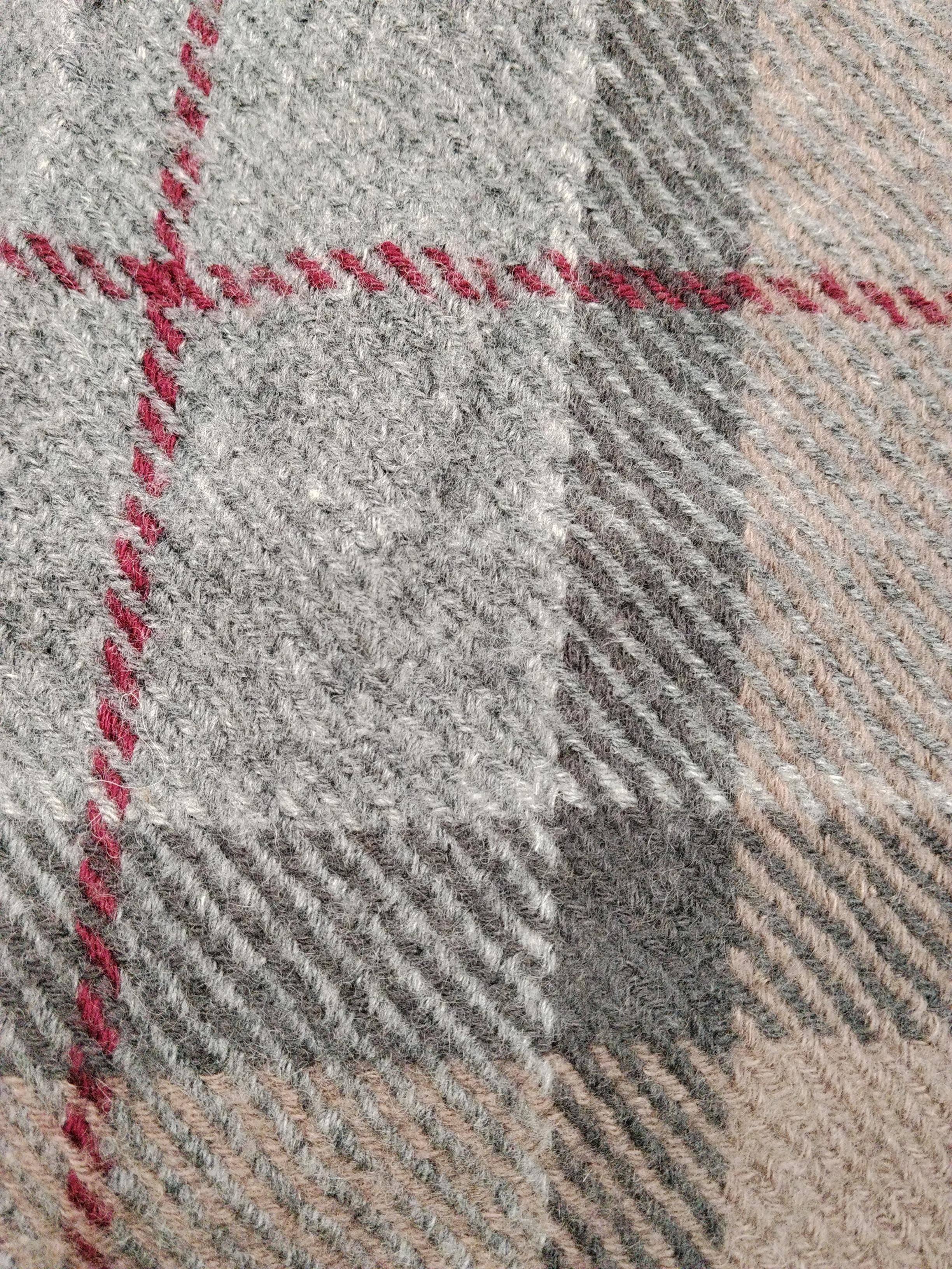 Barbour Men's Scarf Multi Checkered Wool with Cashmere Scarf - Image 3