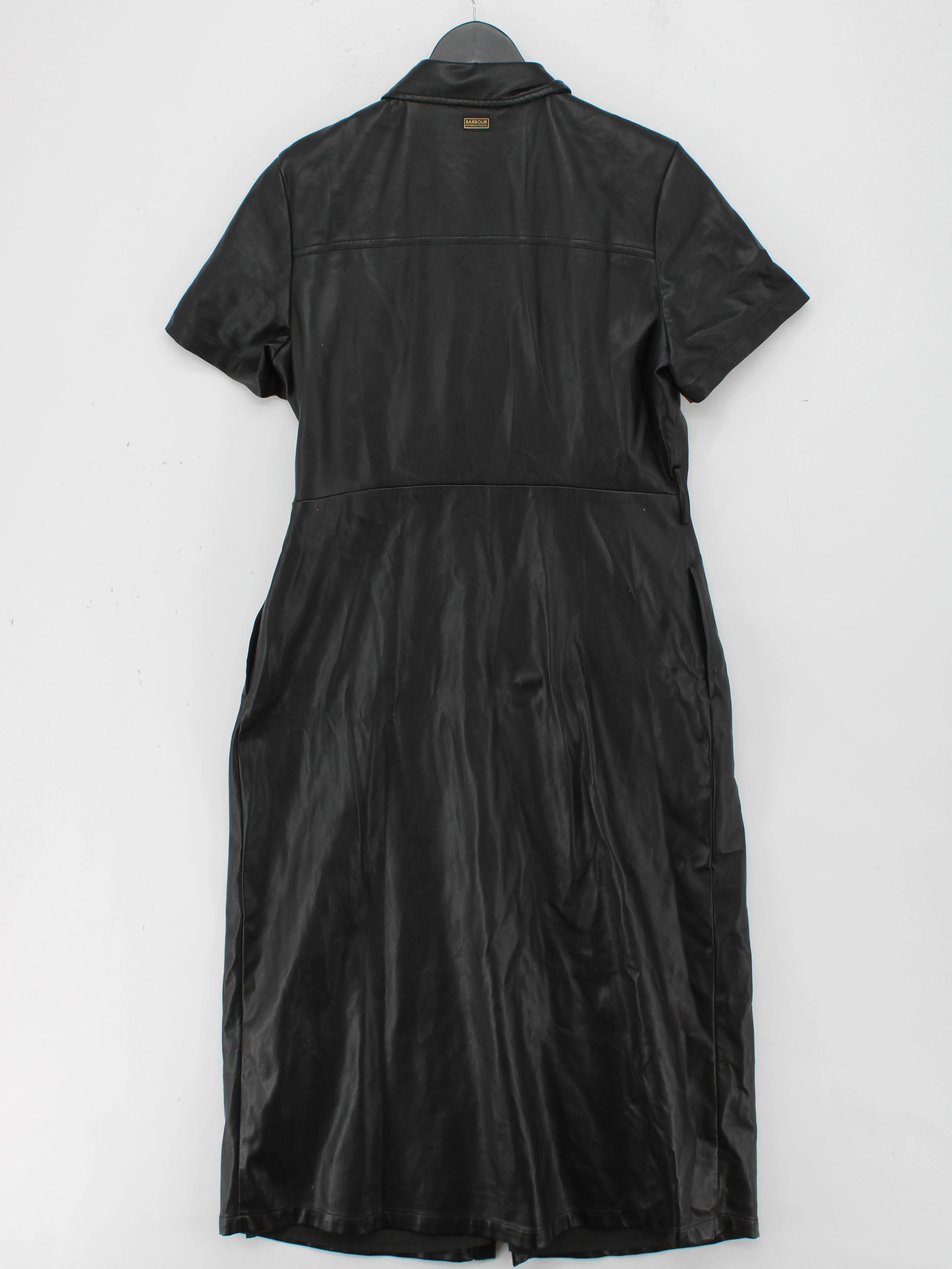 Barbour Shirt Midi Dress UK16 in Black - Image 2