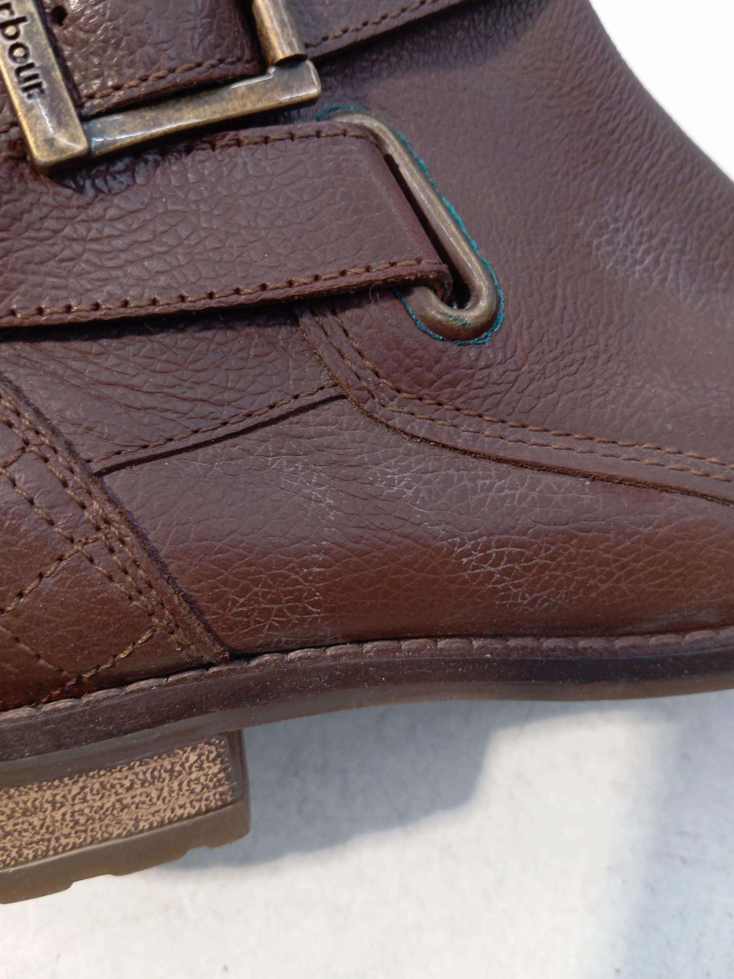 Barbour Women's Boots UK 4 Brown 100% Leather Combat - Image 9
