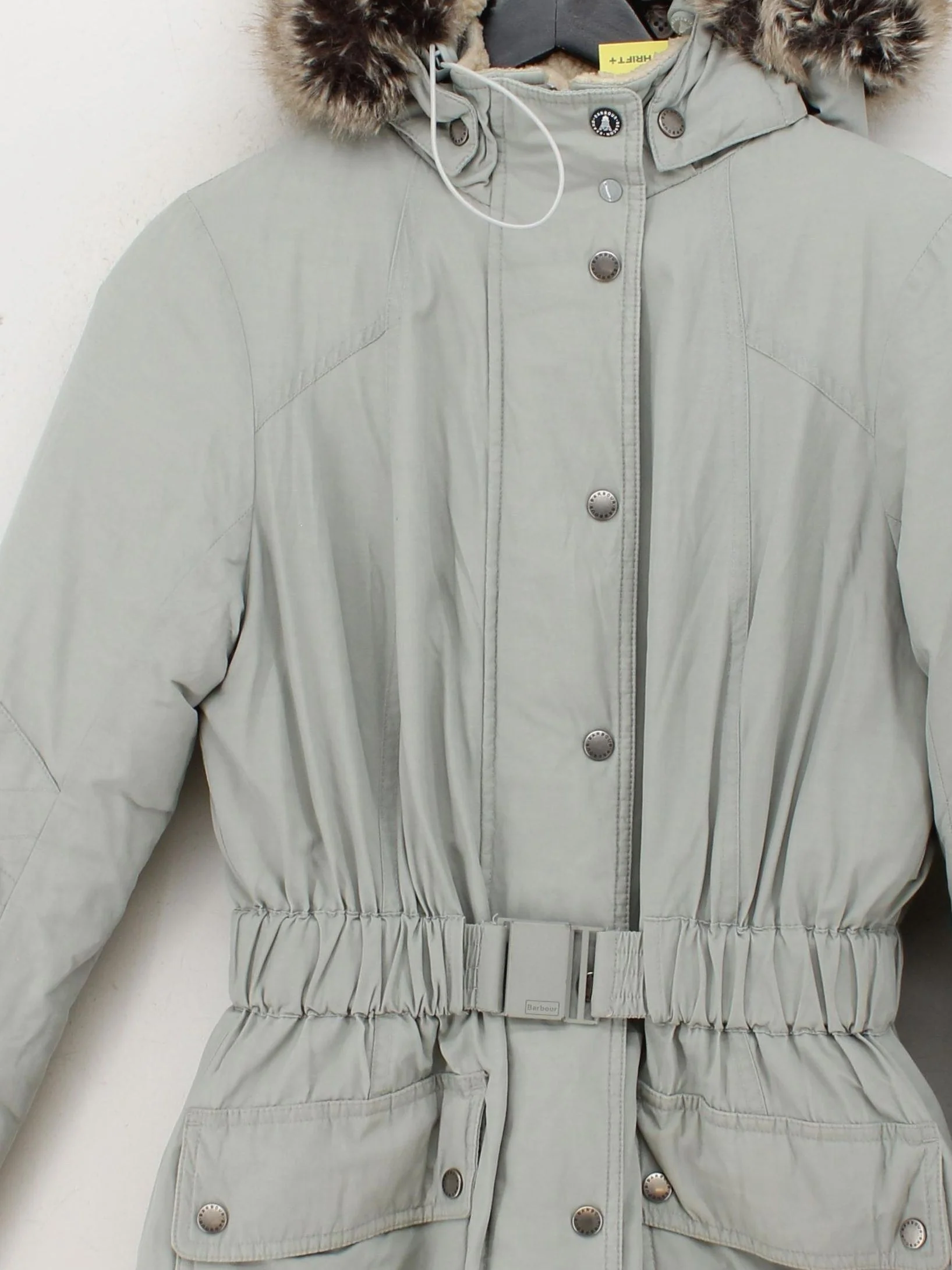 Barbour Women's Coat UK 14 Grey Cotton with Polyamide, Polyester, Acrylic Parka - Image 3