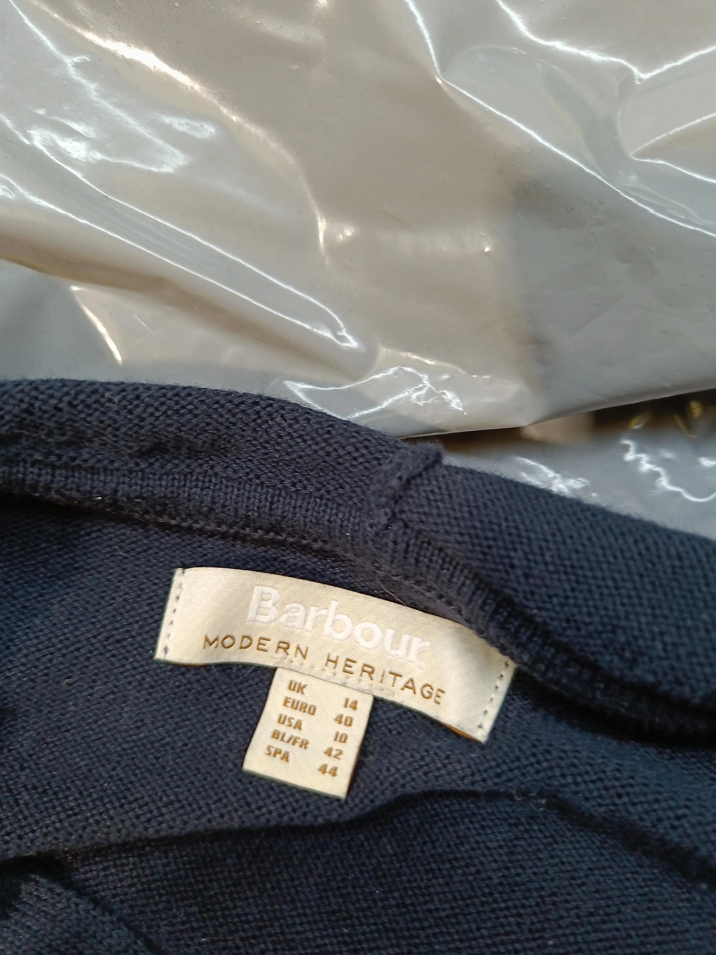 Barbour Women's Hoodie UK 14 Multi Striped 100% Cotton Pullover - Image 5