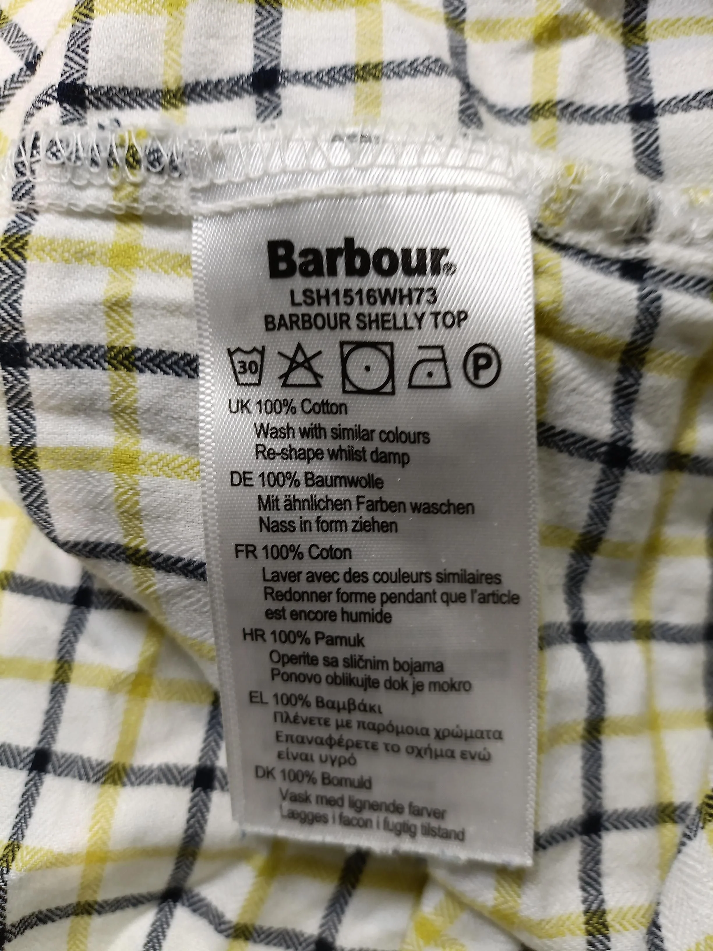 Barbour Women's Shirt UK 18 Multi 100% Cotton Basic - Image 6