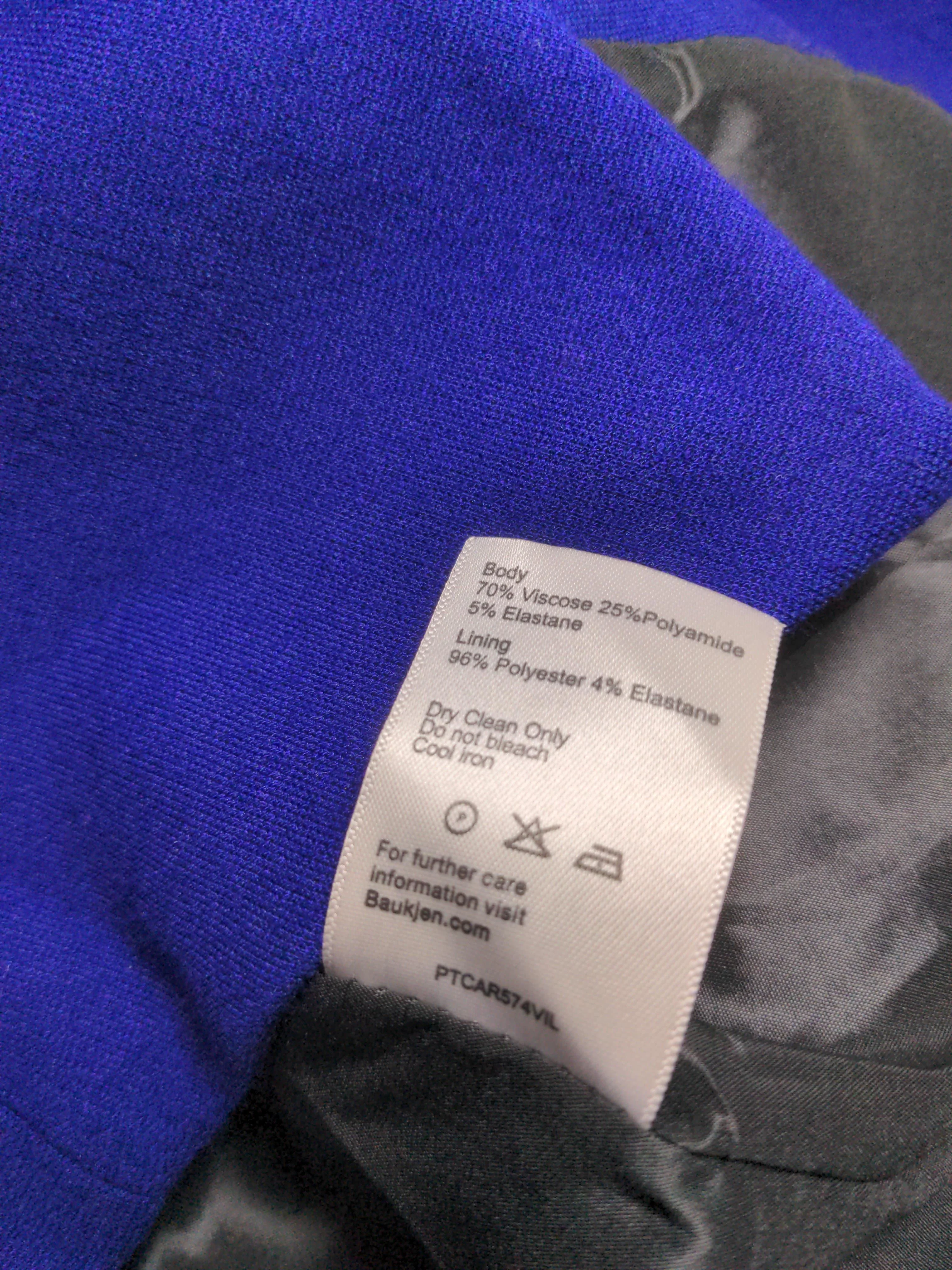Baukjen Women's Blazer UK 12 Purple Viscose with Polyamide, Elastane Overcoat - Image 7