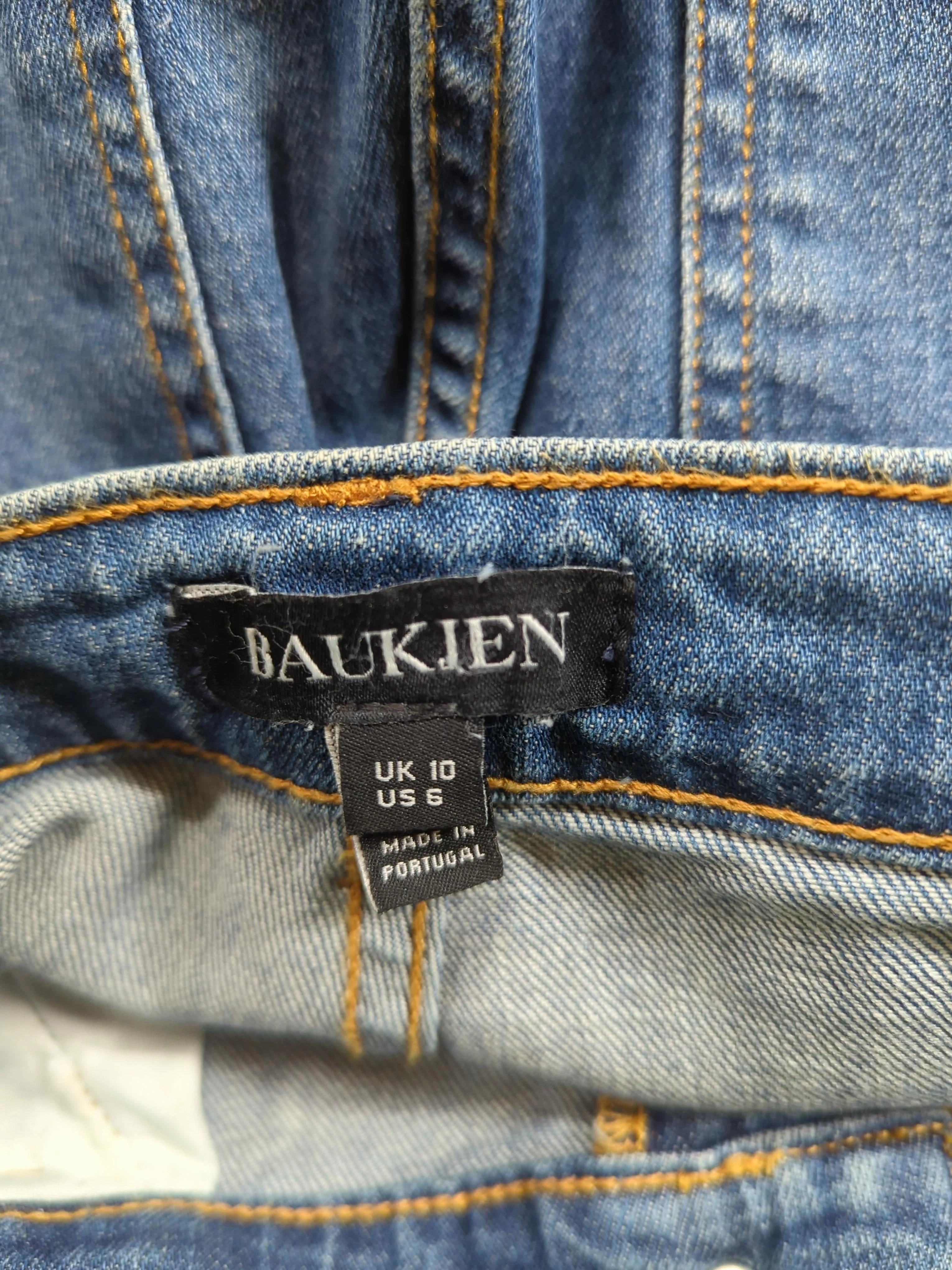 Baukjen Women's Jeans UK 10 Blue Cotton with Elastane Wide-Leg - Image 5