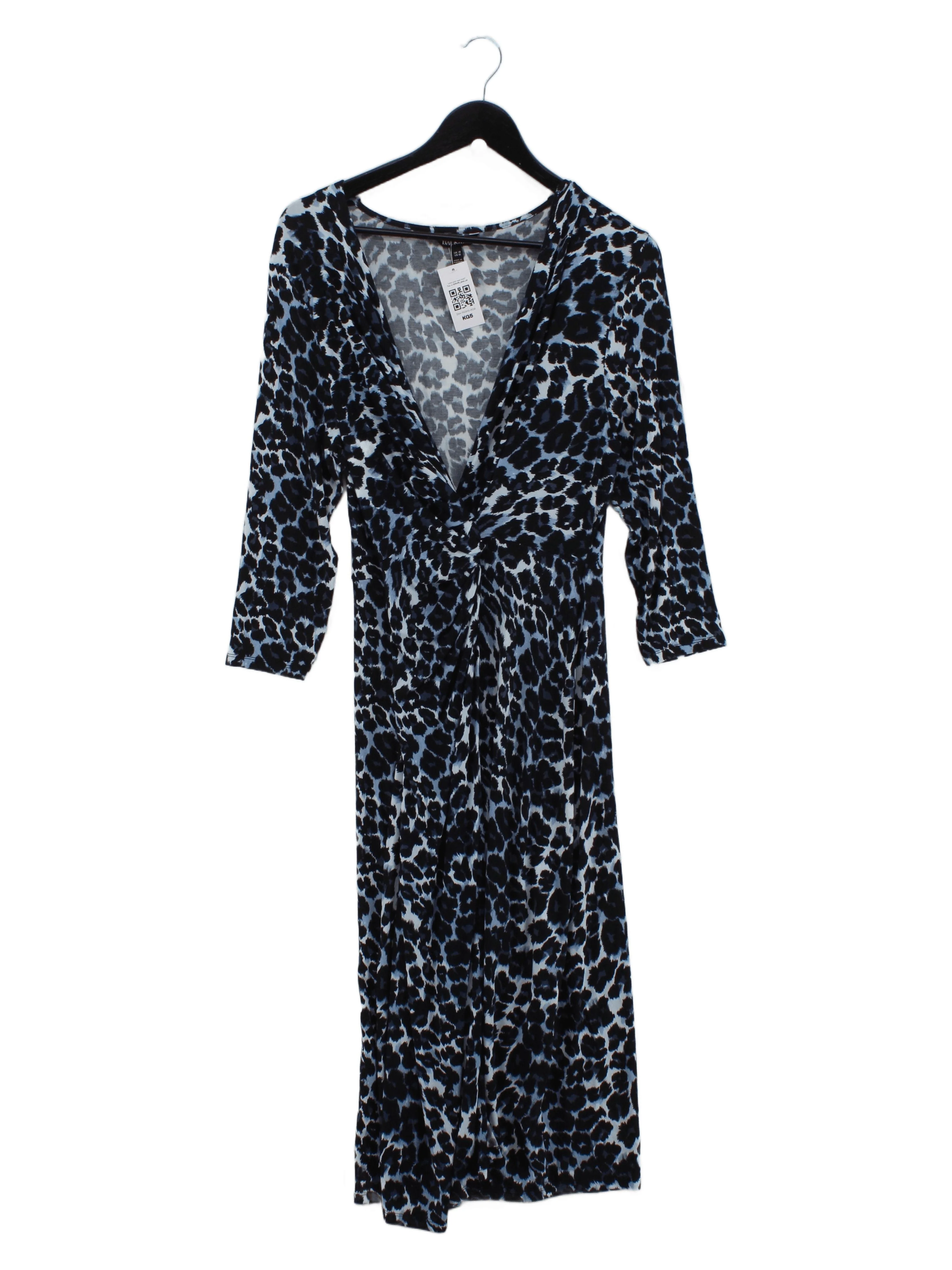 Baukjen Wrap Midi Dress UK14 in Blue