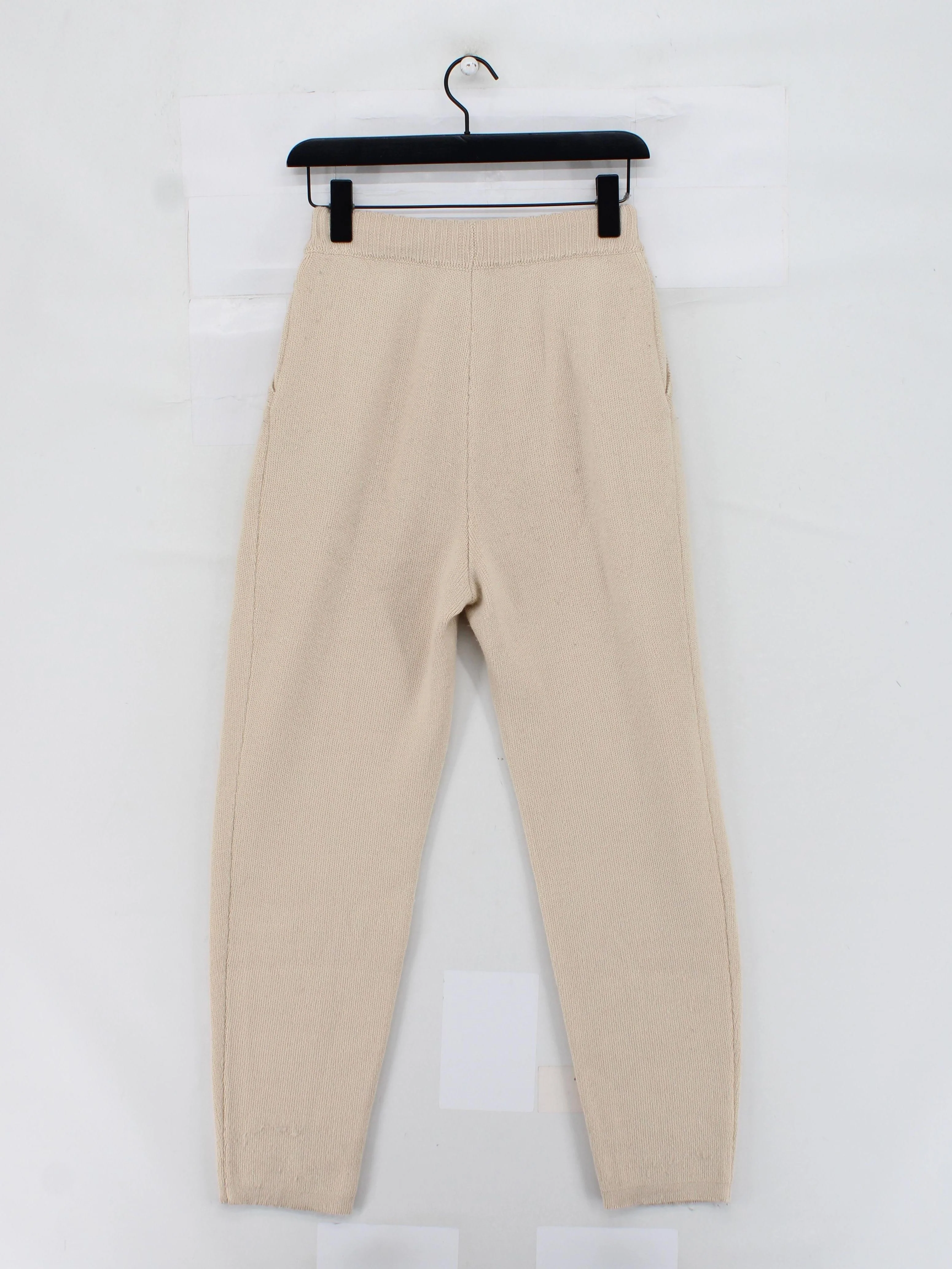 Bazilika Women's Sports Bottoms S Cream 100% Other Tapered Sweatpants - Image 2