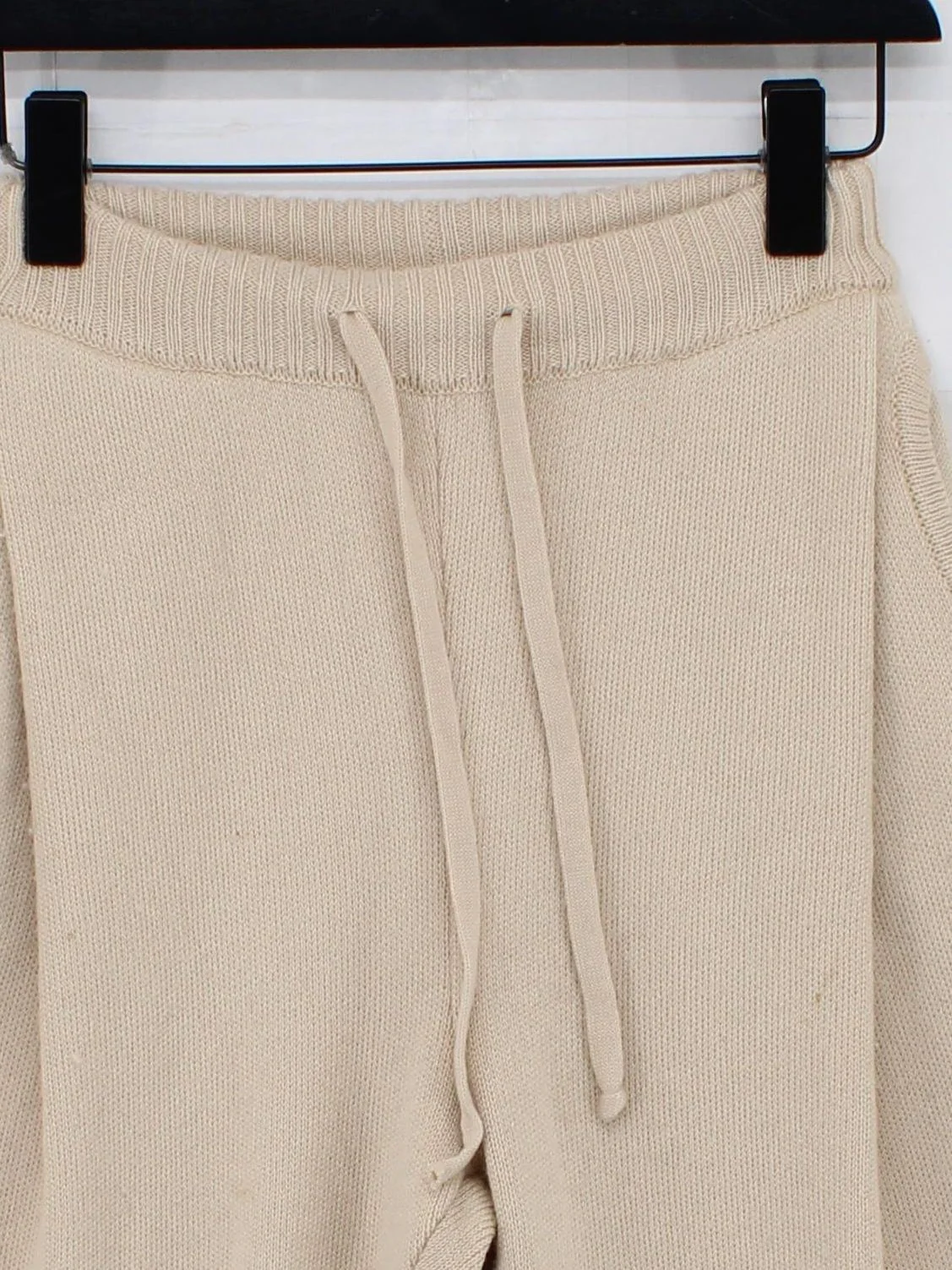 Bazilika Women's Sports Bottoms S Cream 100% Other Tapered Sweatpants - Image 3