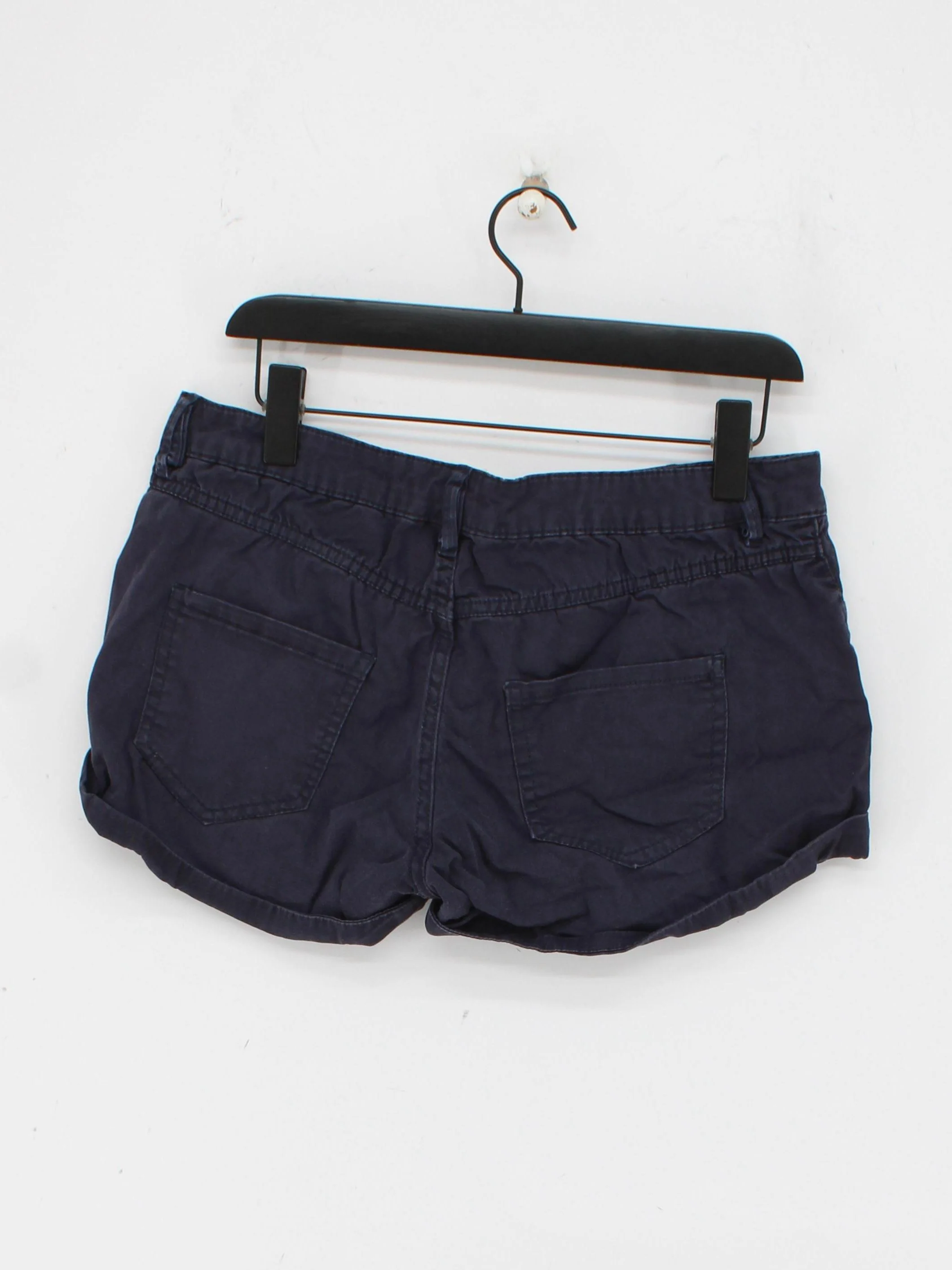 Bcbgeneration Women's Shorts W 27 in Blue Cotton with Elastane Cut-Off - Image 2