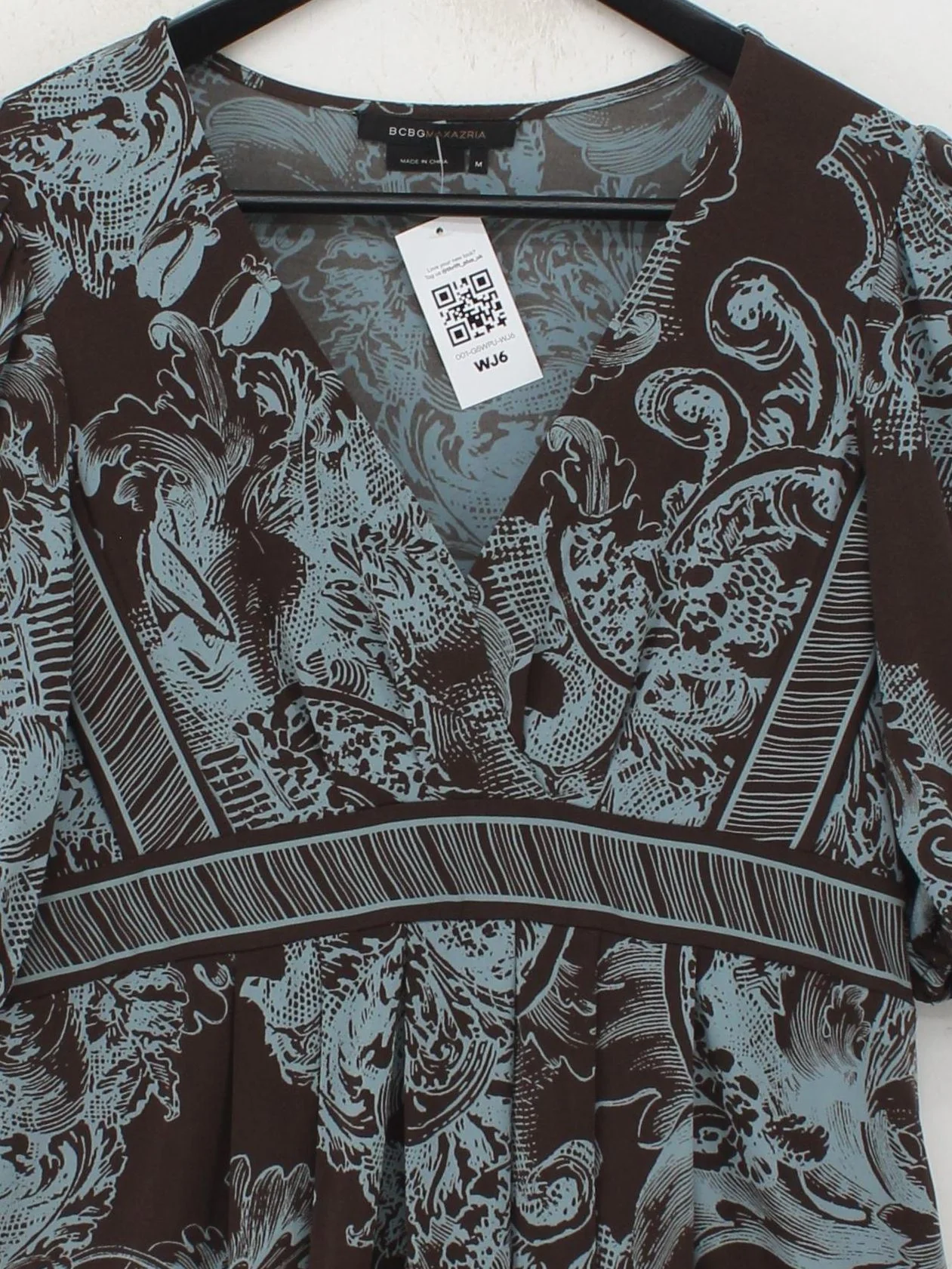 BCBGMAXAZRIA A-Line Mini Dress M in Brown - Image 3