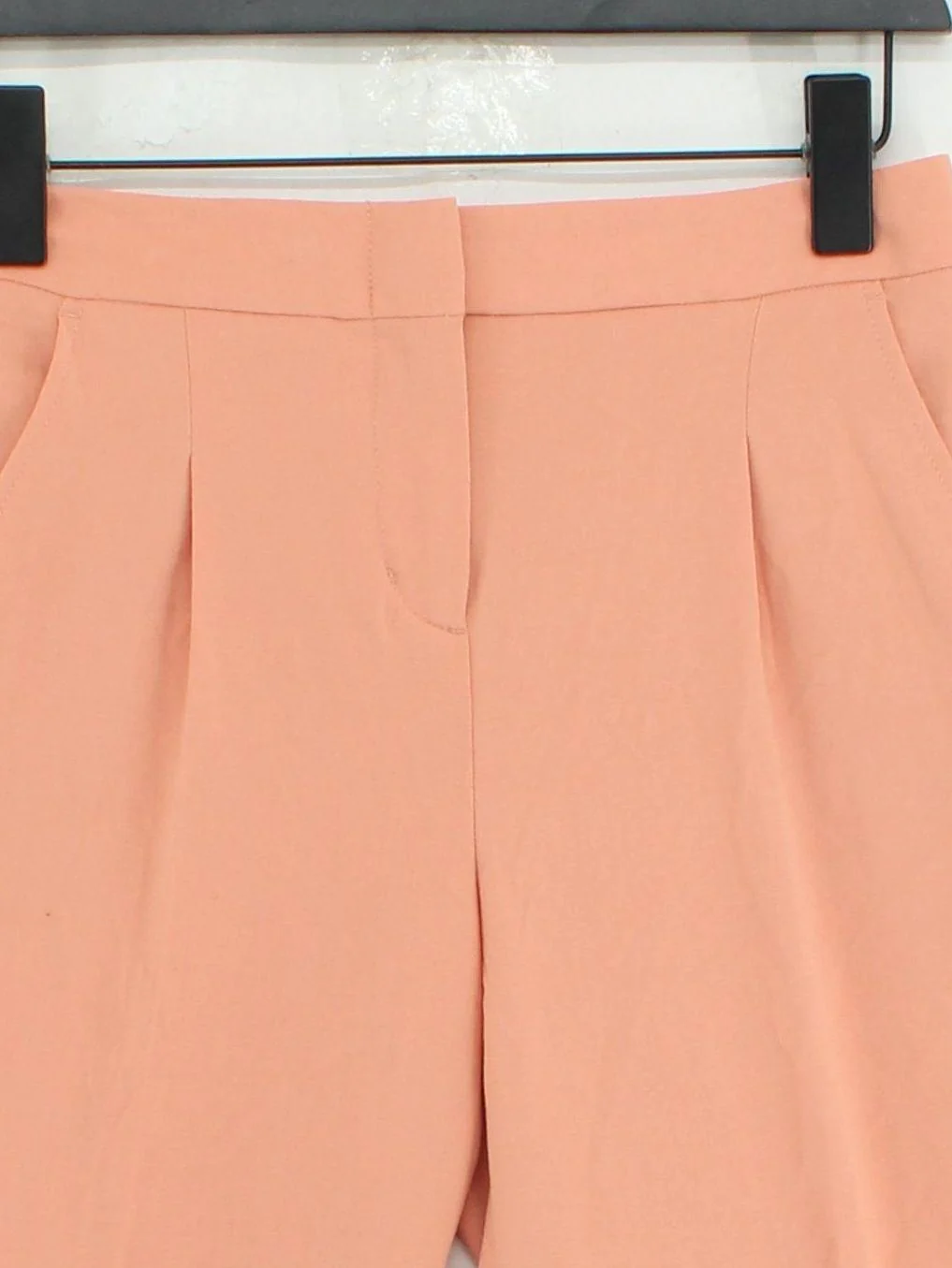 BCBGMAXAZRIA Women's Trousers XXS Orange Polyester with Rayon, Spandex Cropped - Image 3