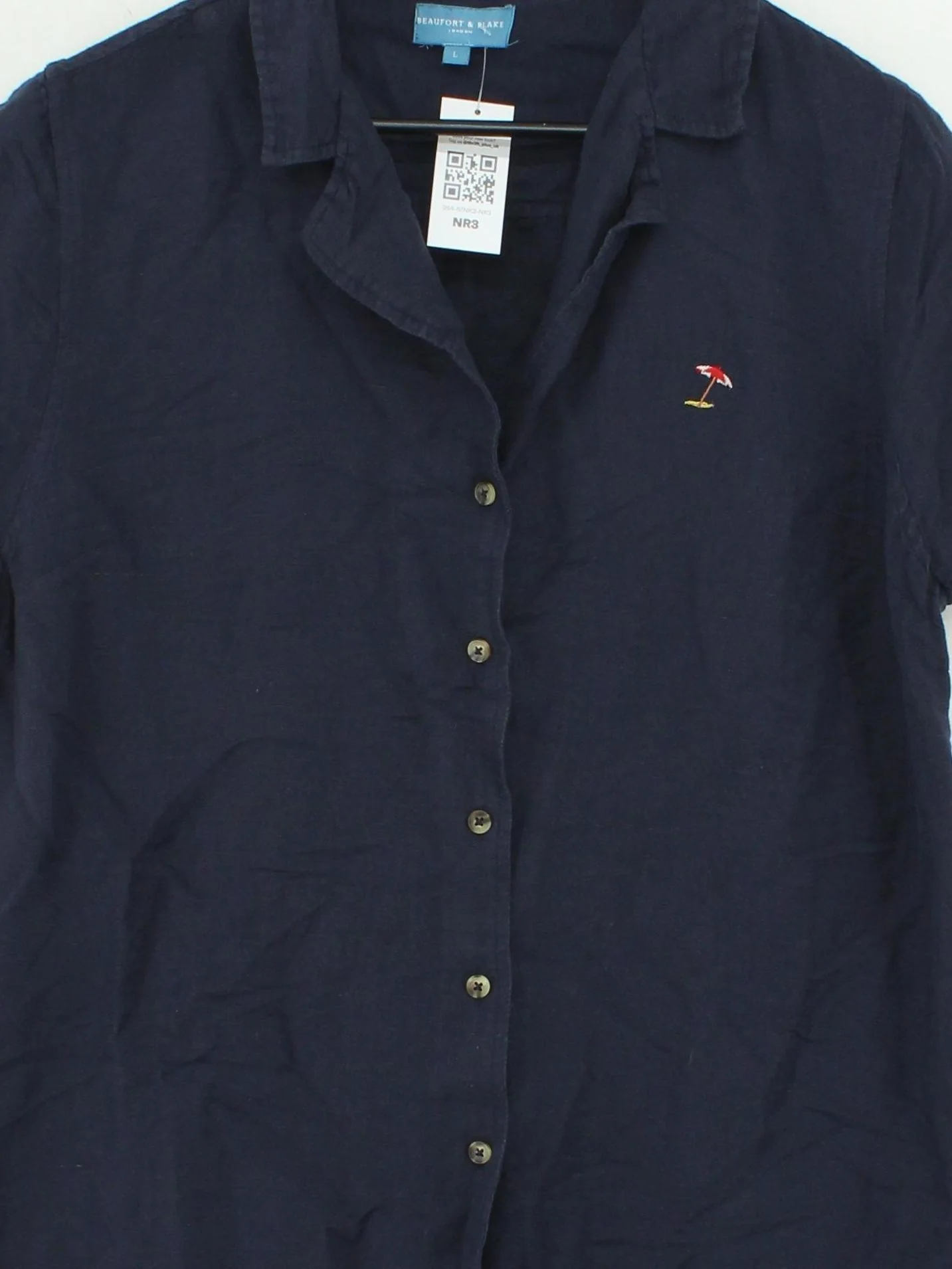 Beaufort & blake Shirt Mini Dress L in Blue - Image 3