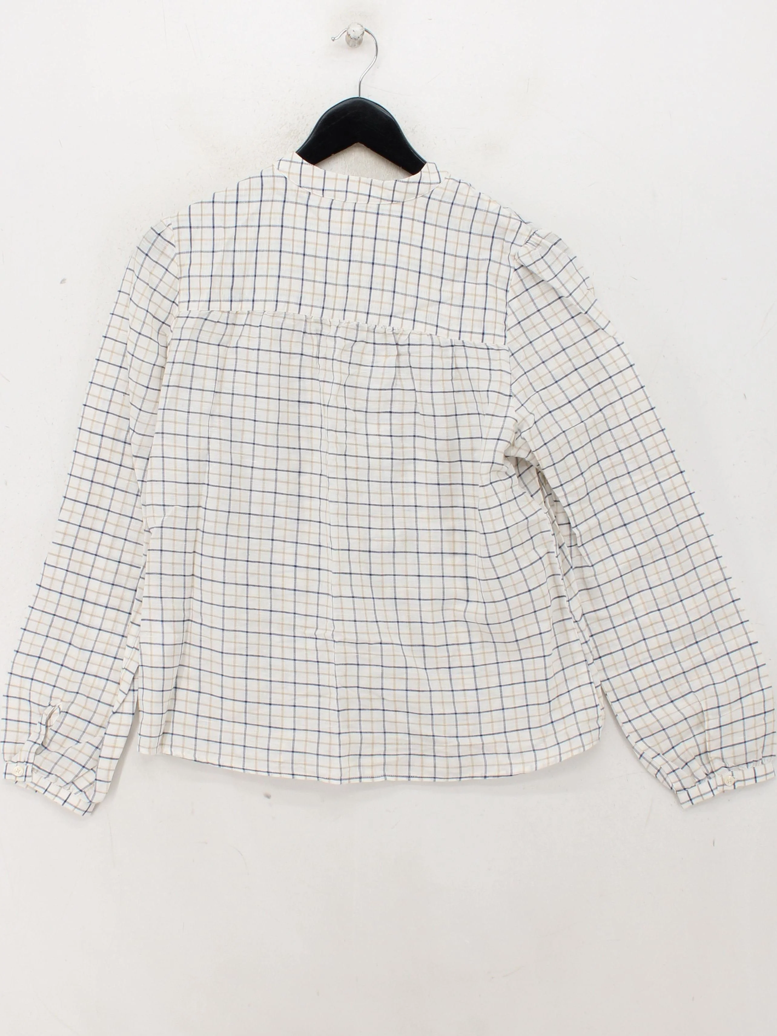 Beaufort & Blake Women's Blouse S White Linen with Cotton Basic - Image 2
