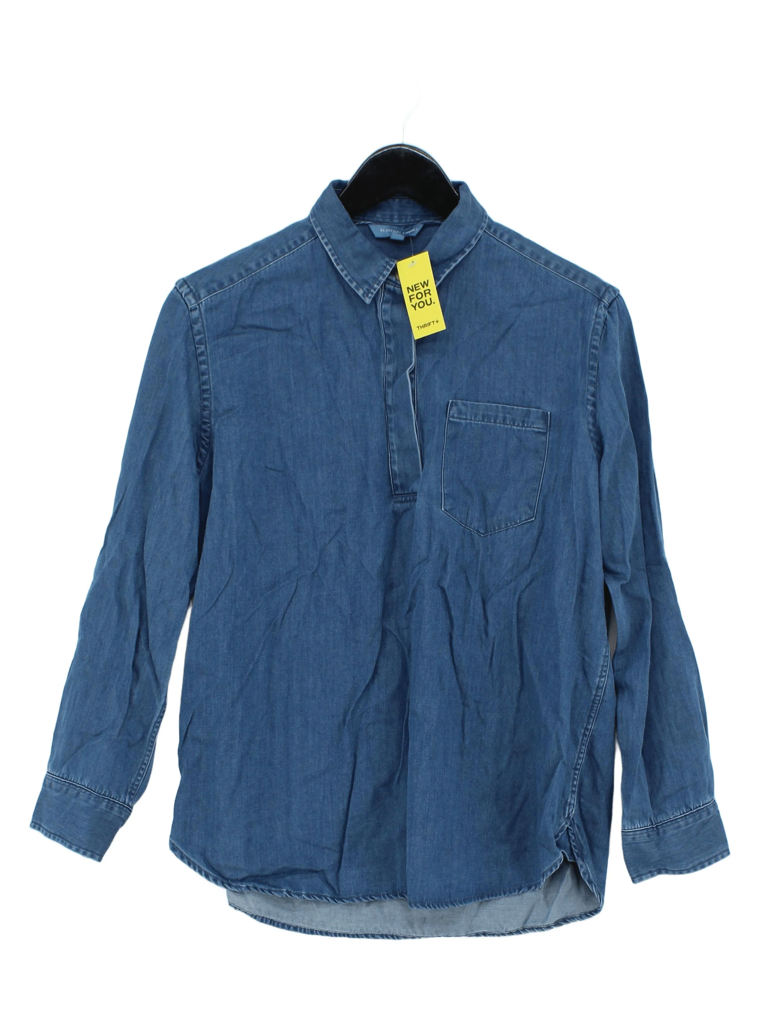 Beaufort & Blake Women's Shirt M Blue Lyocell Modal with Cotton Basic