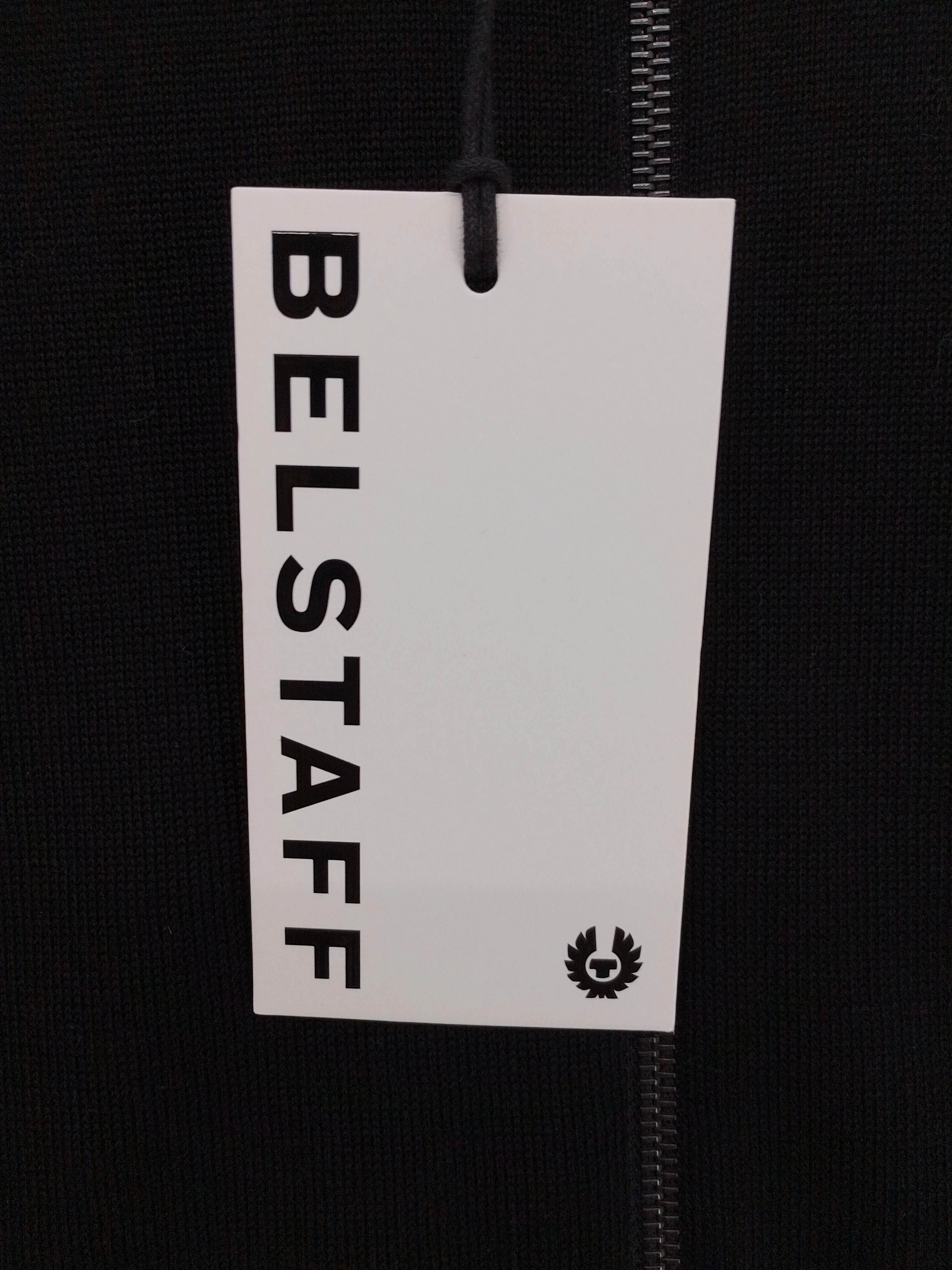 Belstaff Men's Cardigan L Black Wool with Acrylic, Polyester High Neck Cardigan - Image 7