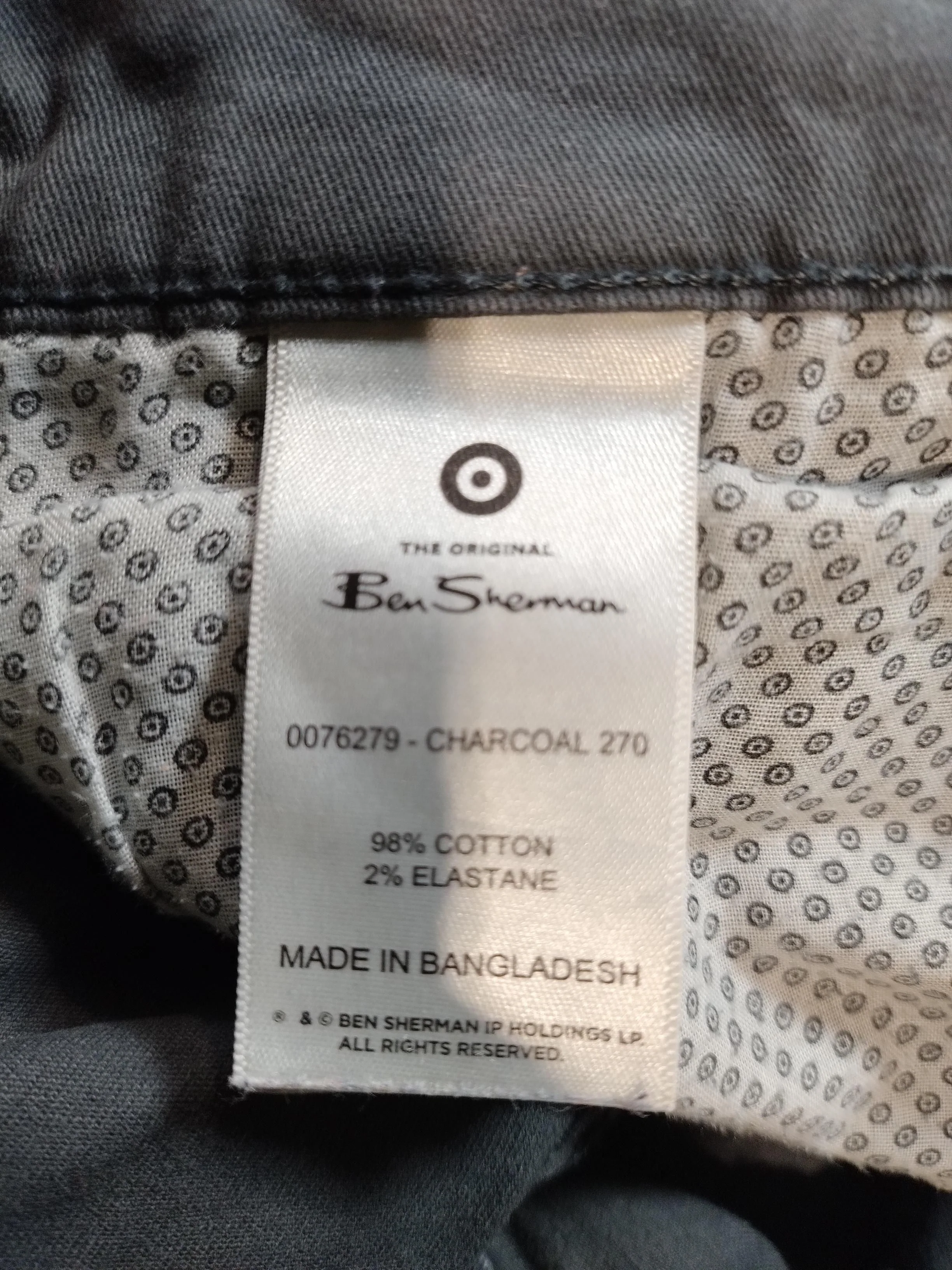 Ben Sherman Men's Jeans W 34 in Grey Cotton with Elastane Straight - Image 7