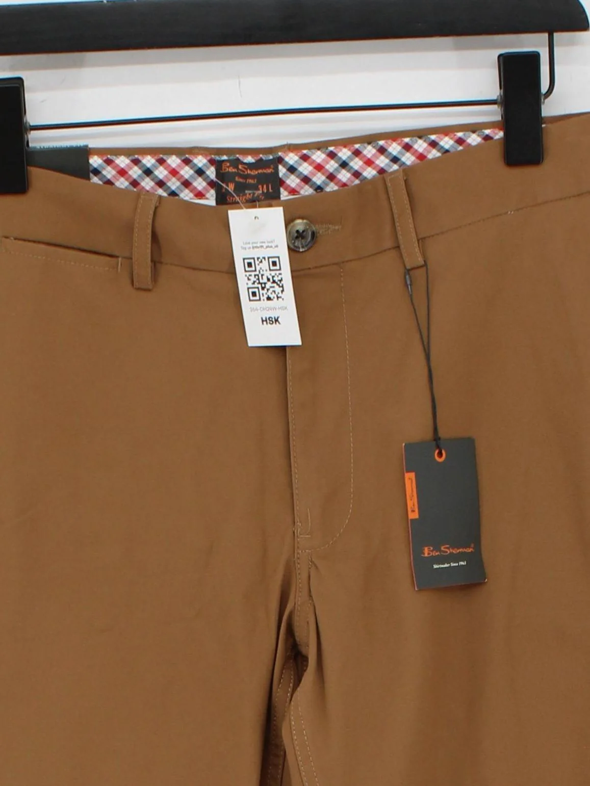 Ben Sherman Men's Trousers W 32 in Tan Cotton with Elastane Chino - Image 3