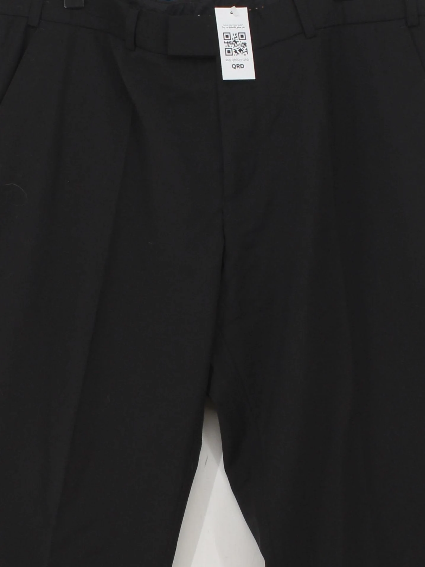 Ben Sherman Men's Trousers W 38 in Black Wool with Nylon, Elastane Chino - Image 3