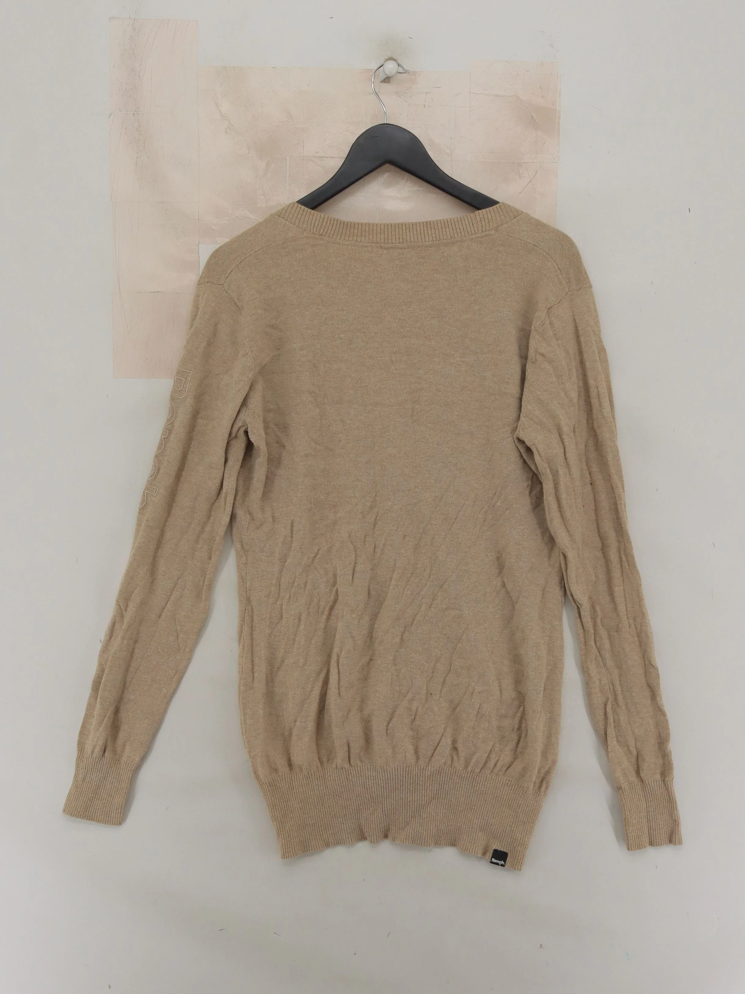 Bench Women's Cardigan UK 16 Tan 100% Cotton V-Neck Cardigan - Image 2