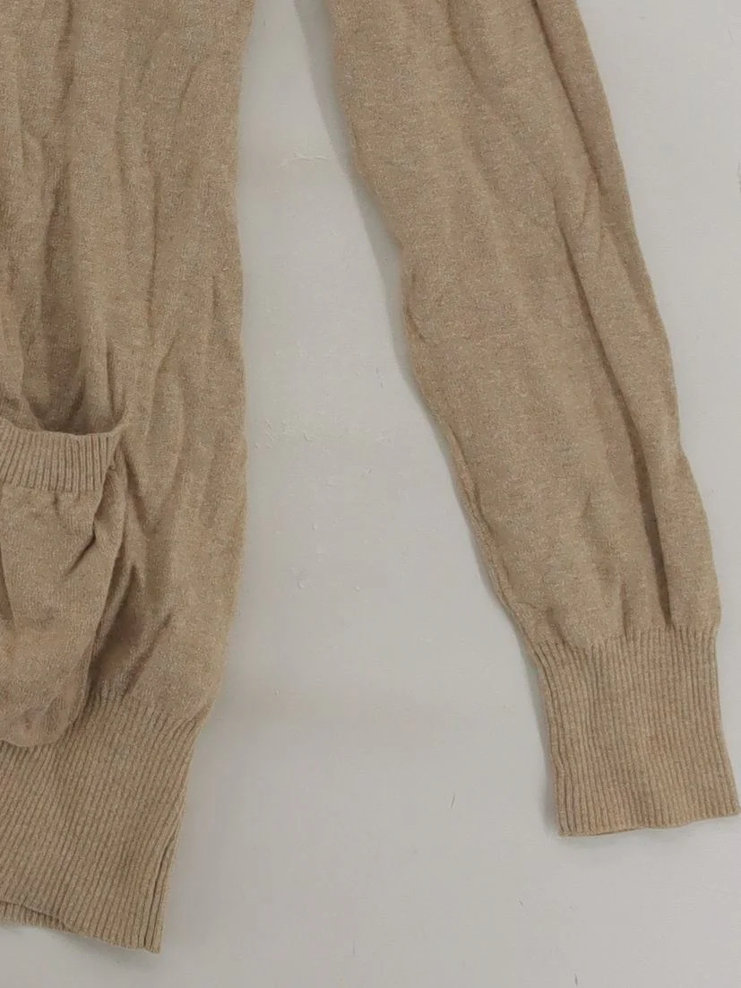 Bench Women's Cardigan UK 16 Tan 100% Cotton V-Neck Cardigan - Image 4