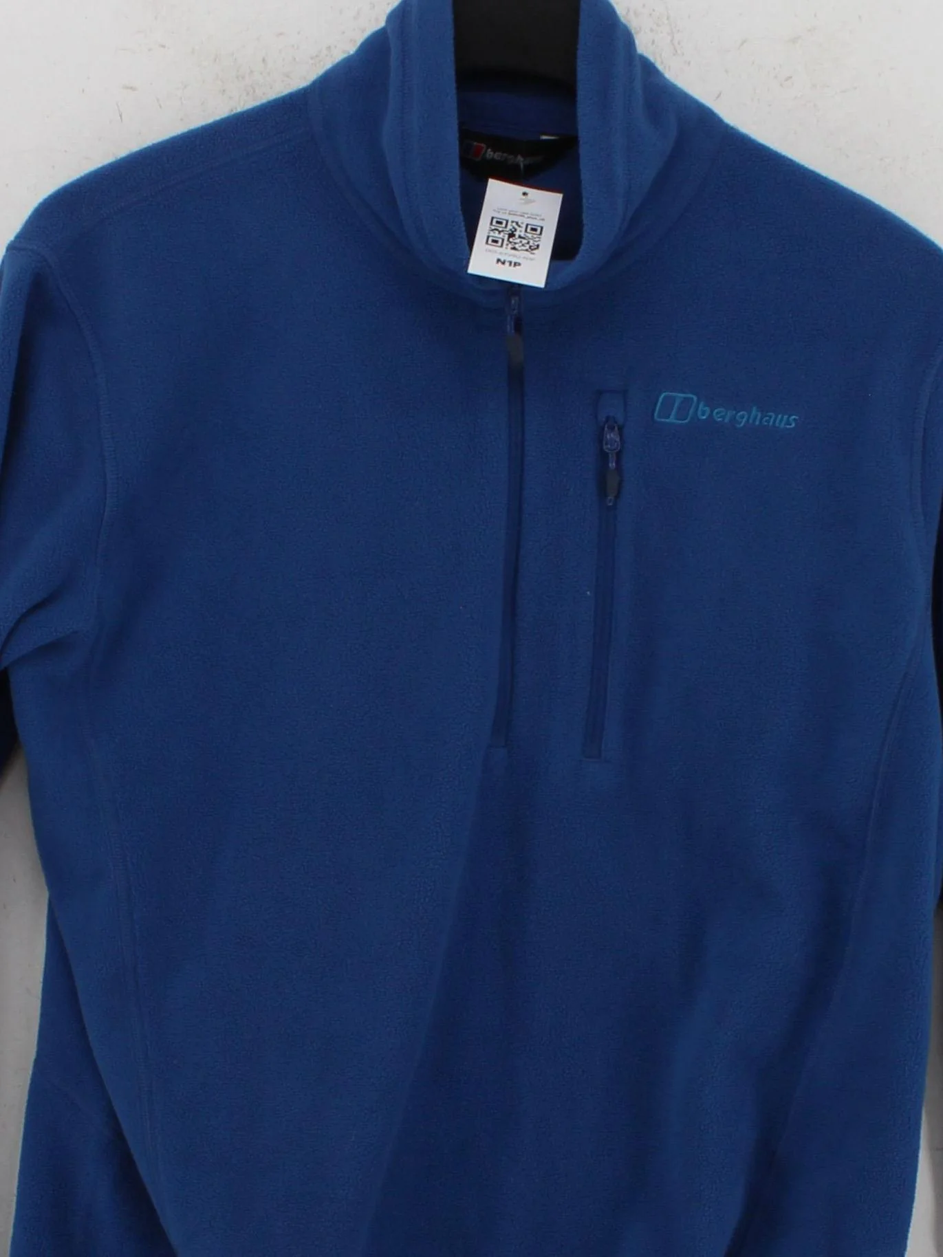 Berghaus Men's Jumper M Blue 100% Polyester High Neck Pullover - Image 3