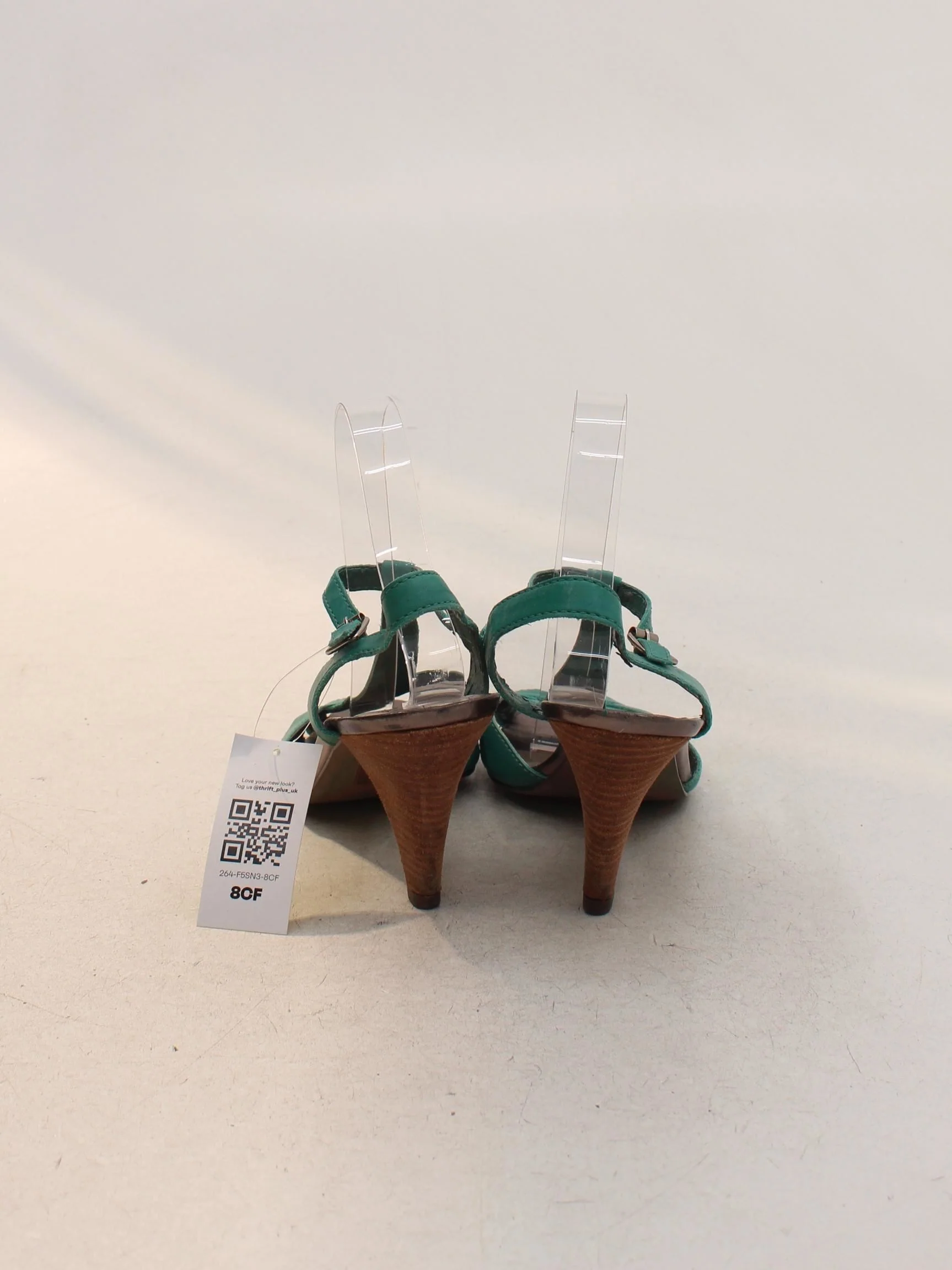 Bertie Women's Heels UK 7 Green 100% Leather Strappy - Image 3