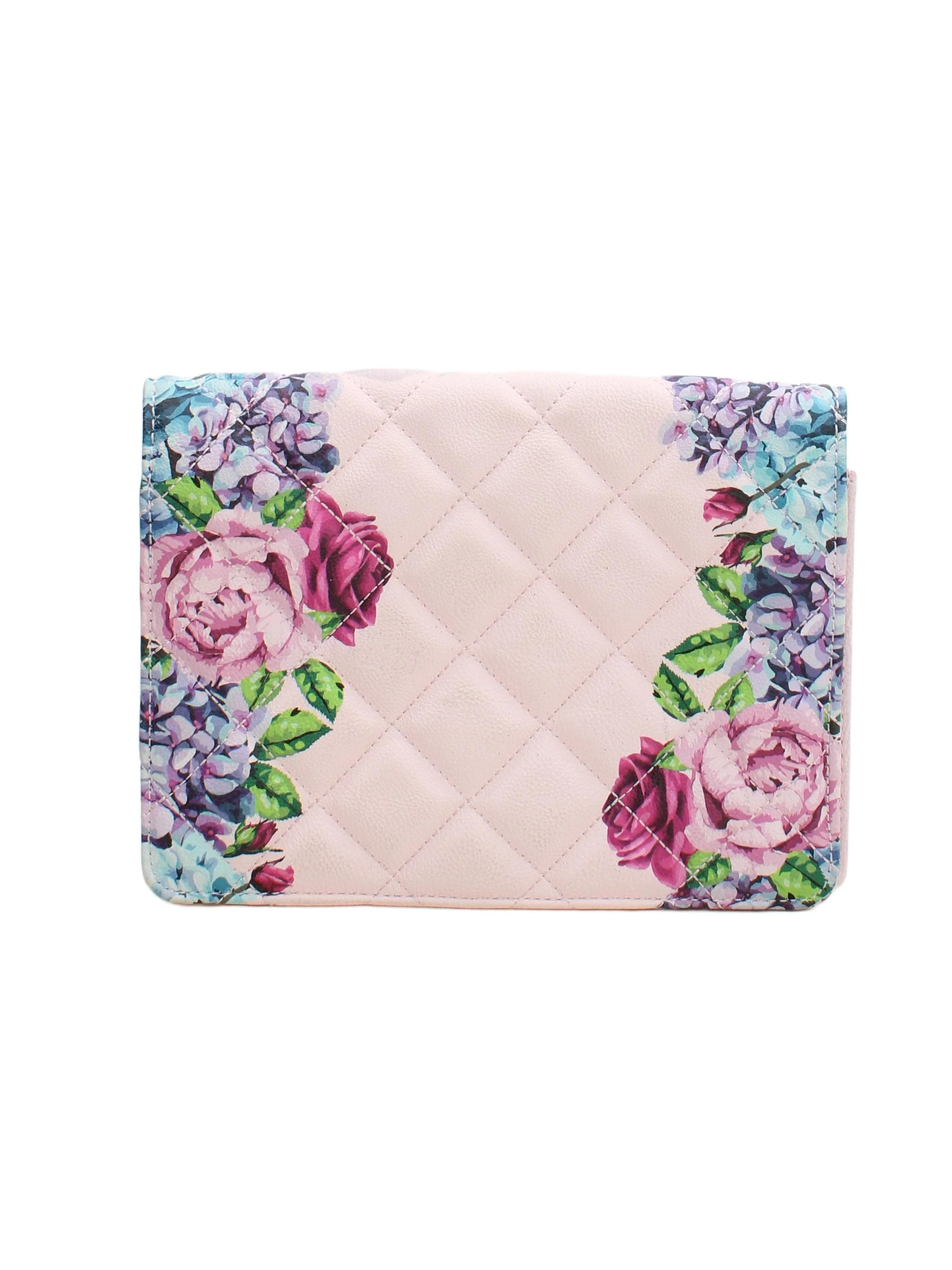 Betsey Johnson Women's Bag Pink Floral 100% Faux Leather Clutch