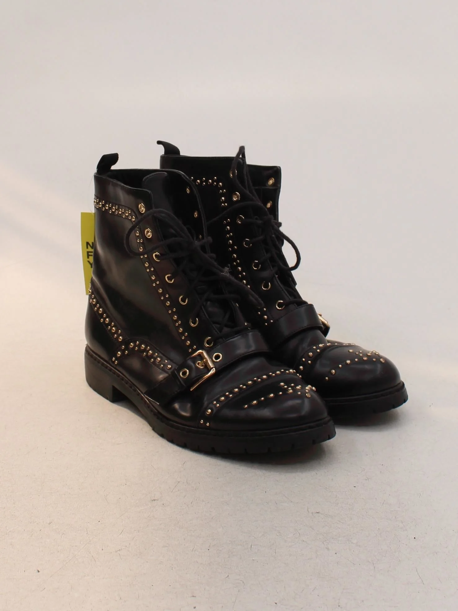 BIBA Women's Boots UK 6 Black 100% Faux Leather Combat - Image 4