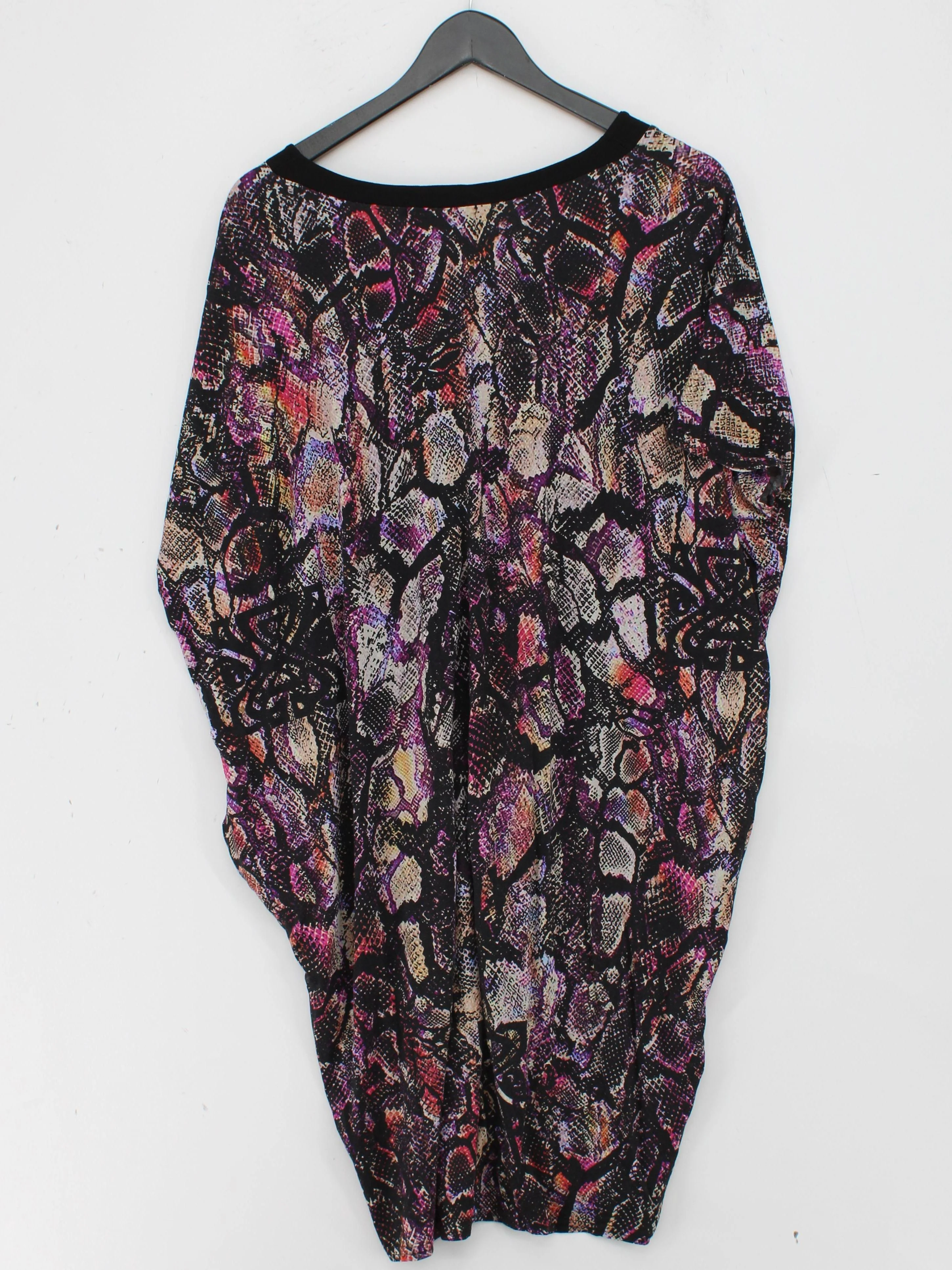 BIBA Women's Top UK 14 Multi Viscose with Elastane Tunic - Image 2