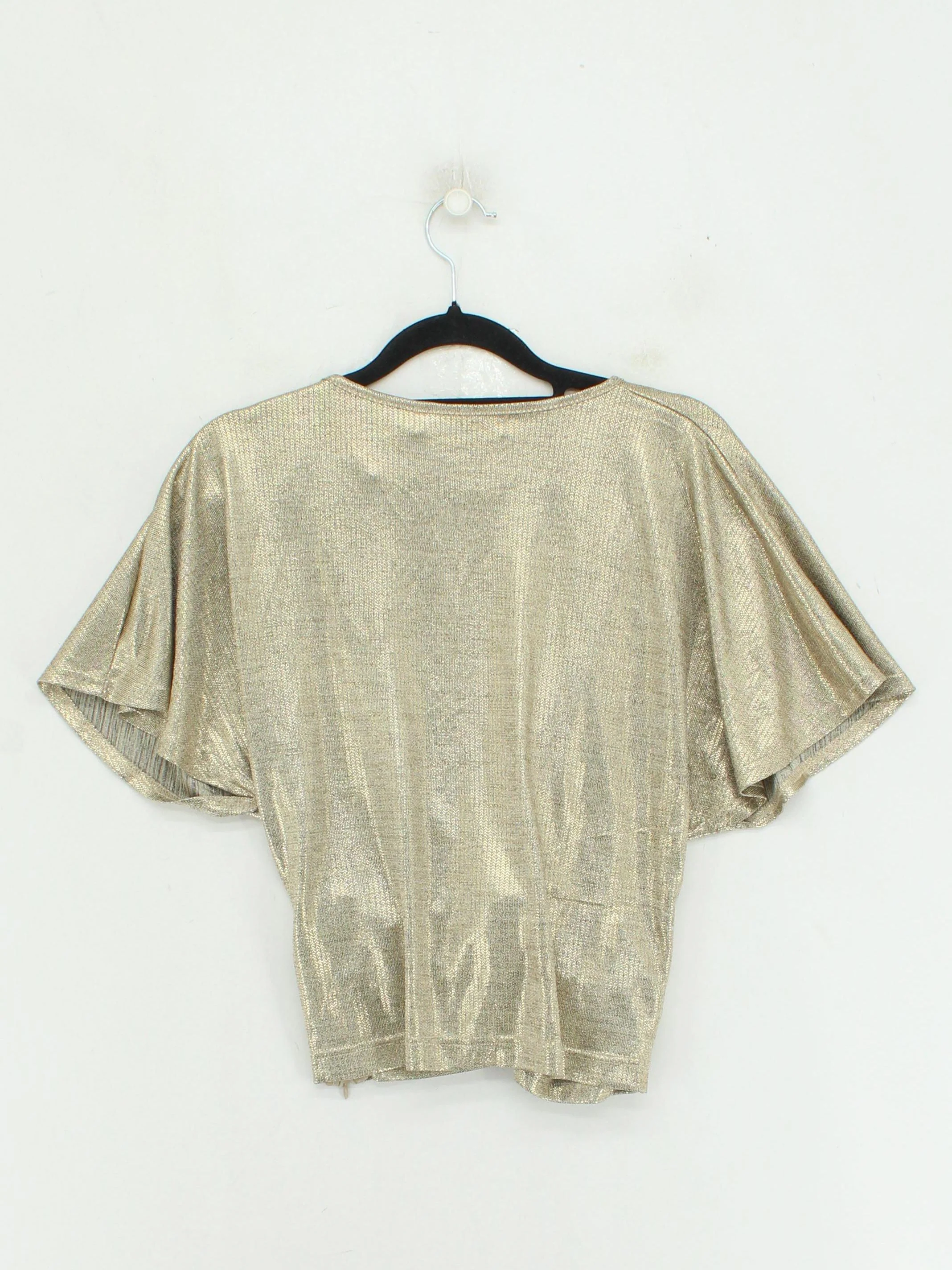 Bishop + Young Women's Top M Gold Polyester with Spandex Basic - Image 2