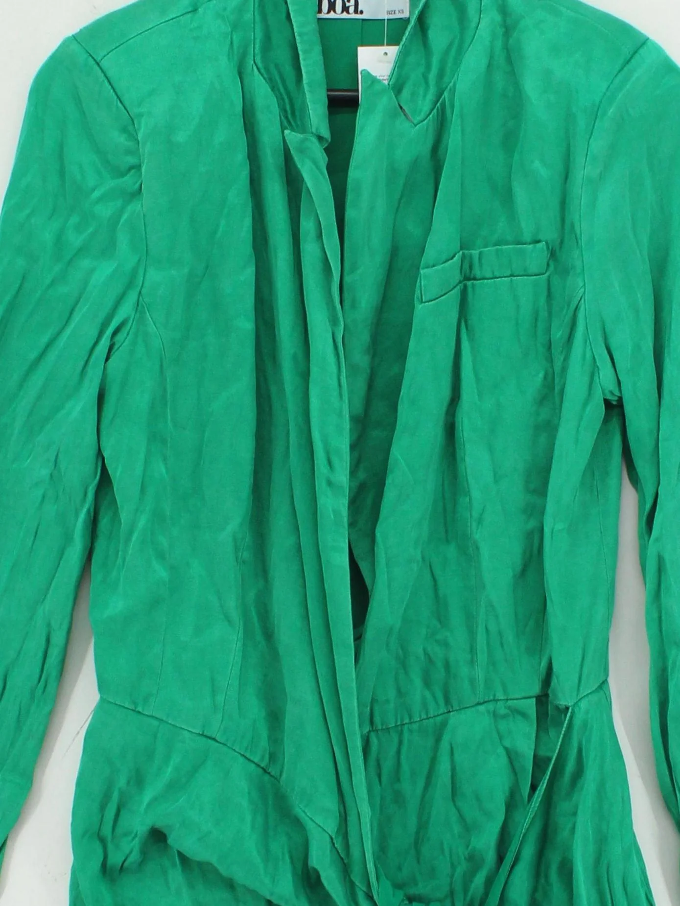 Boa Women's Top XS Green Lyocell Modal with Viscose, Polyester Basic - Image 3