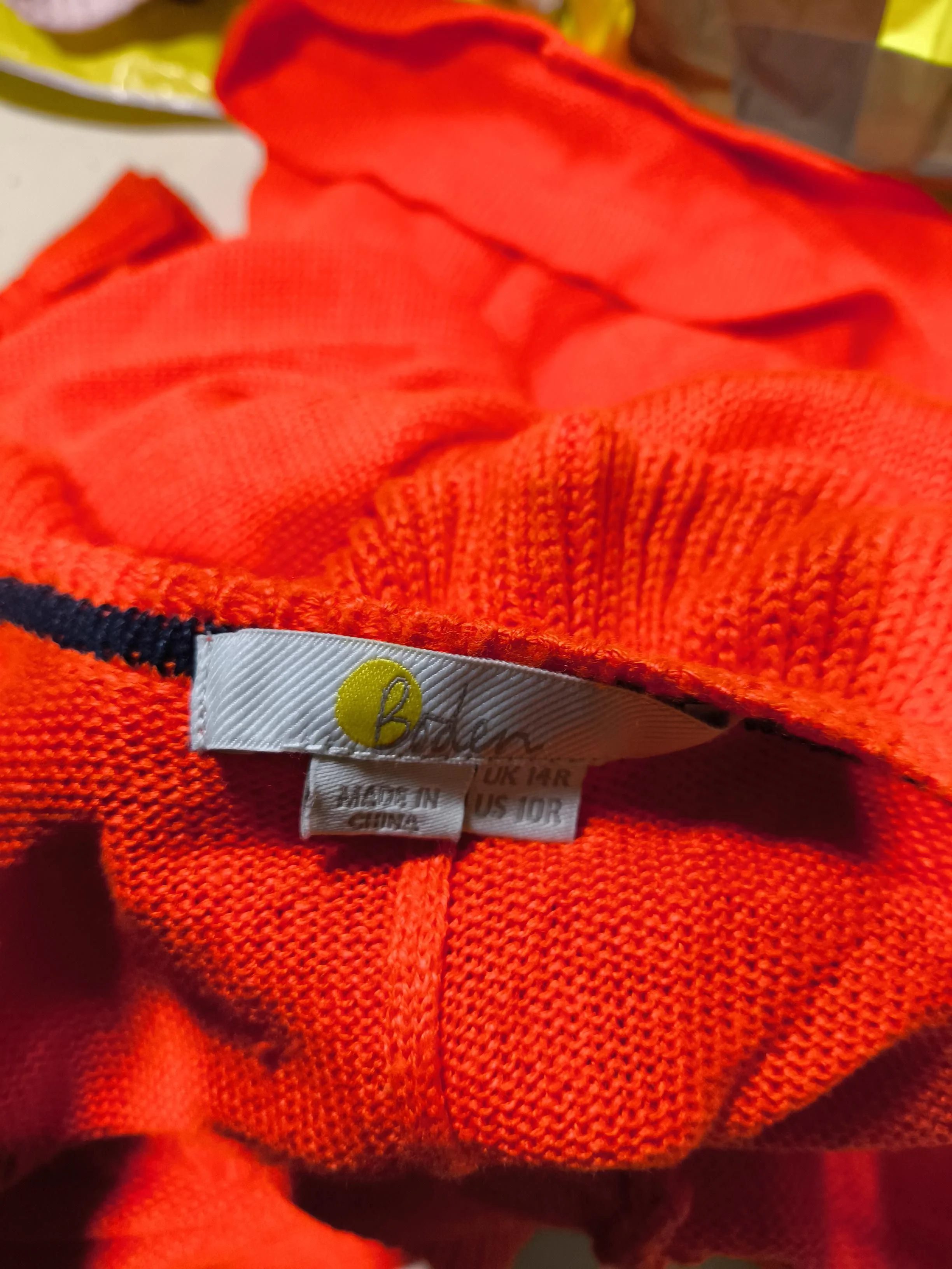 Boden A-Line Mini Dress UK14 in Orange - Image 5