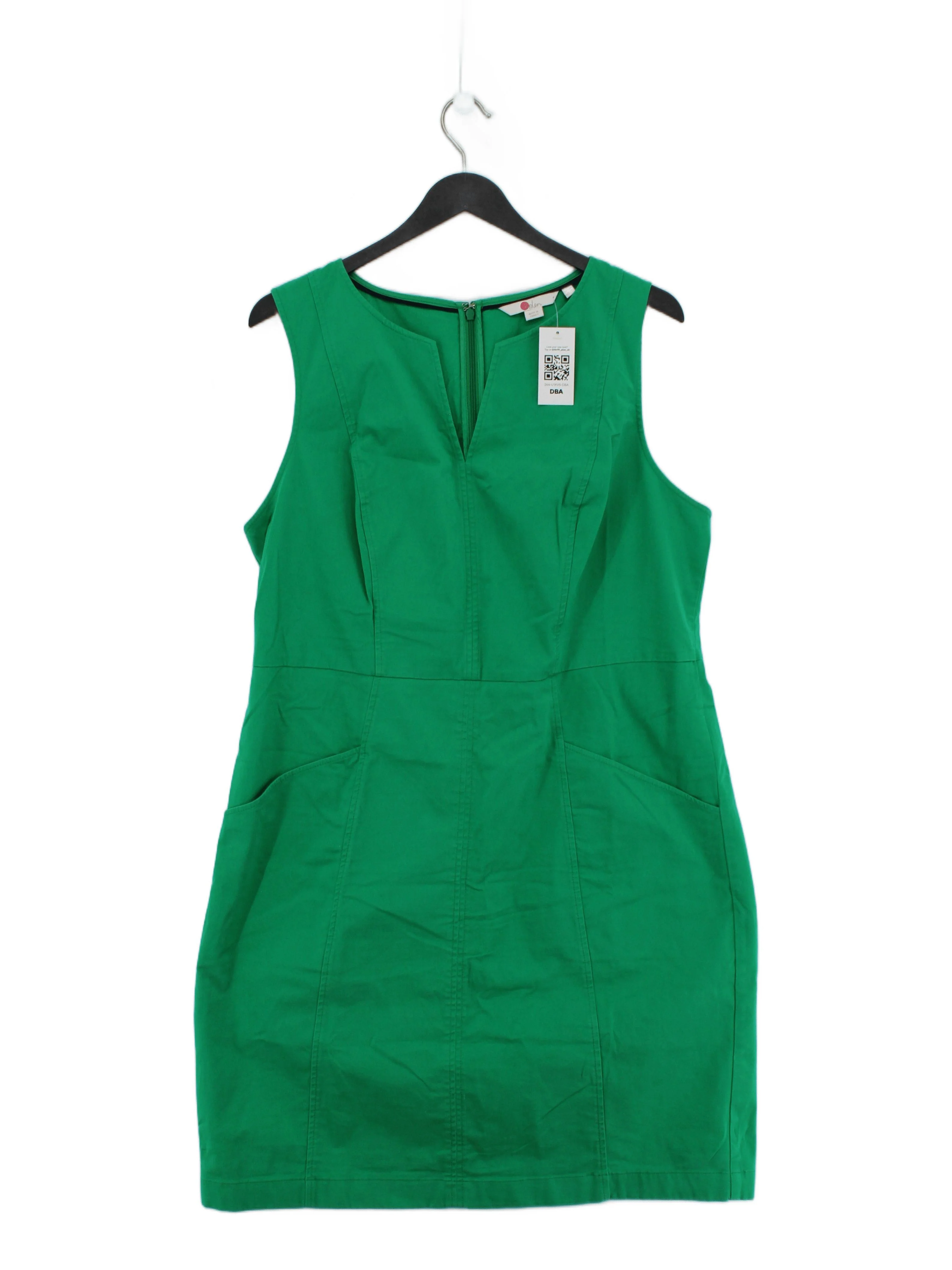Boden A-Line Mini Dress UK16 in Green