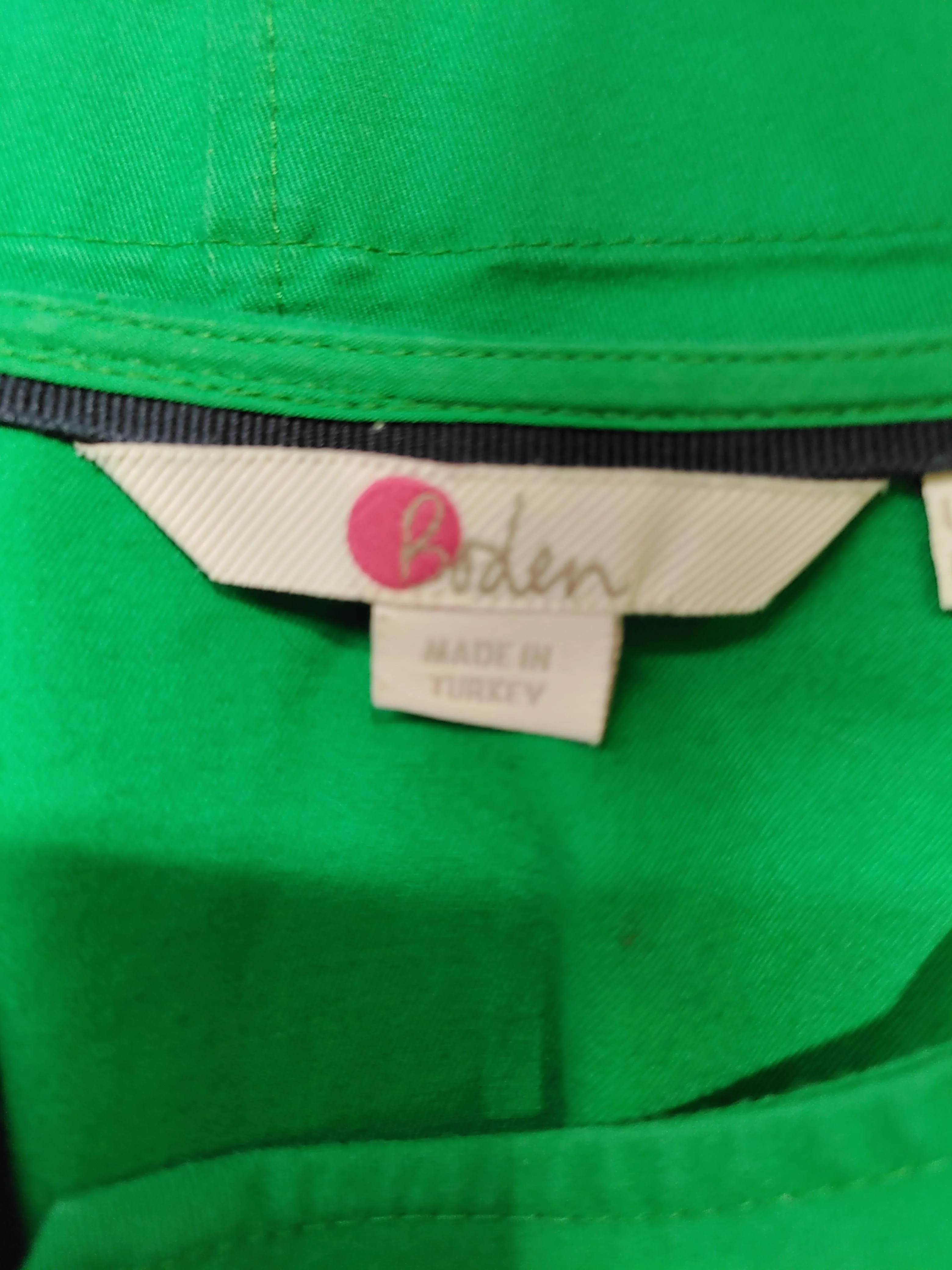 Boden A-Line Mini Dress UK16 in Green - Image 5